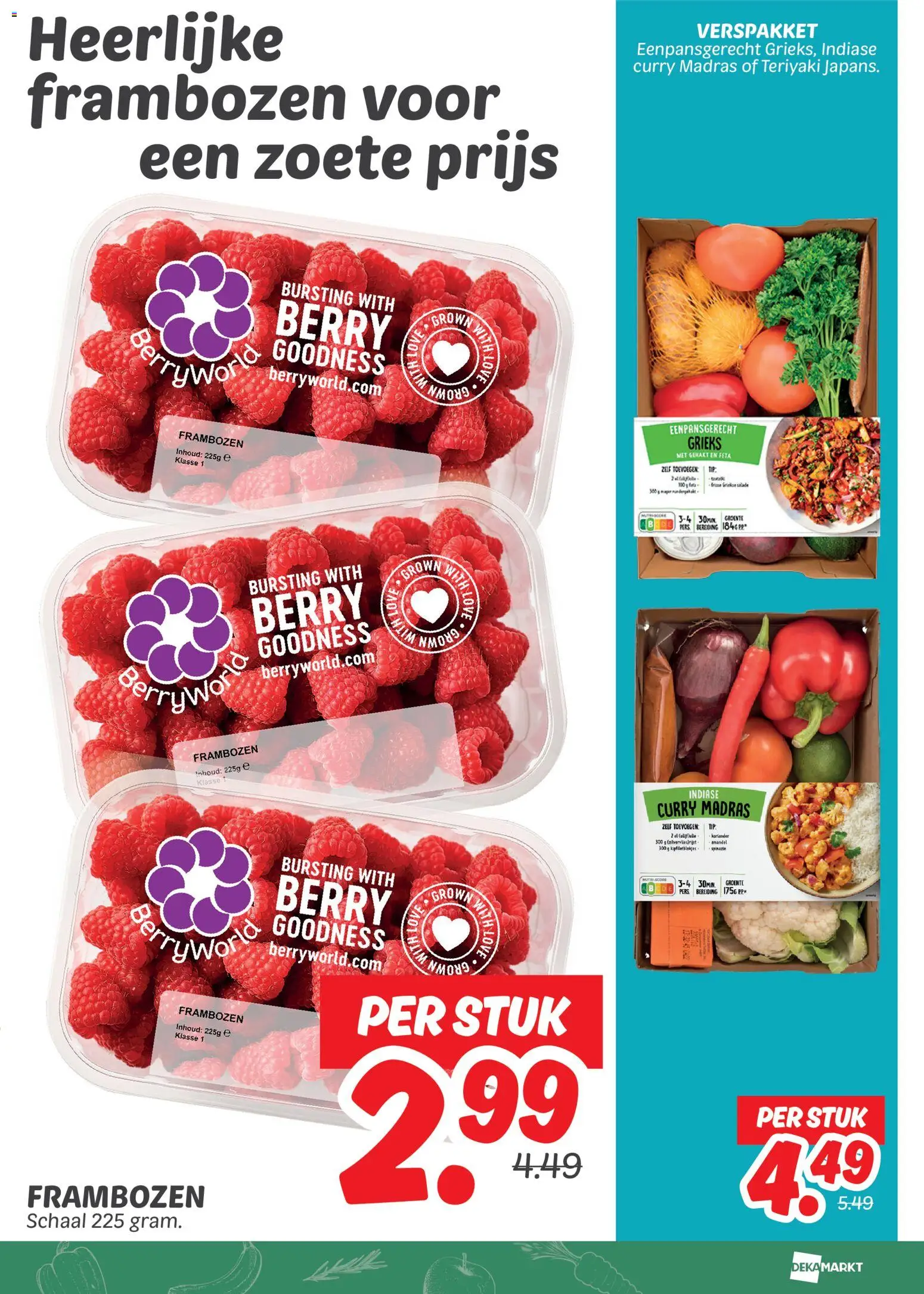 {H1} | Pagina: 6 | Producten: Schaal, Gehakt, Feta, Frambozen