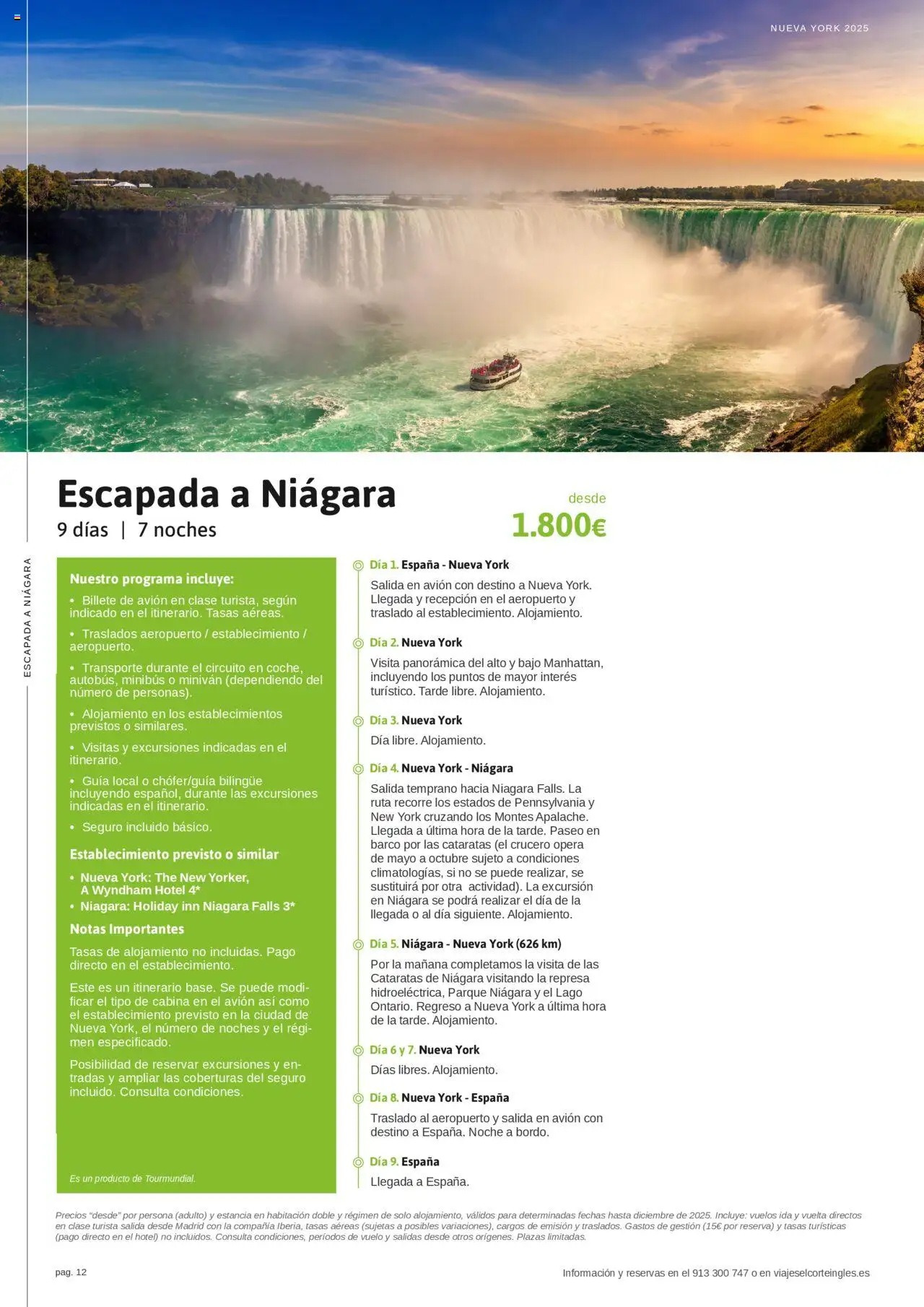 Viajes El Corte Inglés Nueva York │ válido desde el 10.01.2025 | Página: 12