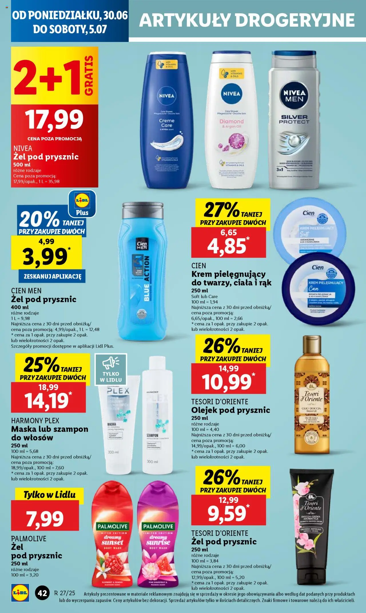 Lidl Gazetka od 30.06.2025 | Strona: 50 | Produkty: Tesori d'oriente, Szampon, Maska, Żel pod prysznic