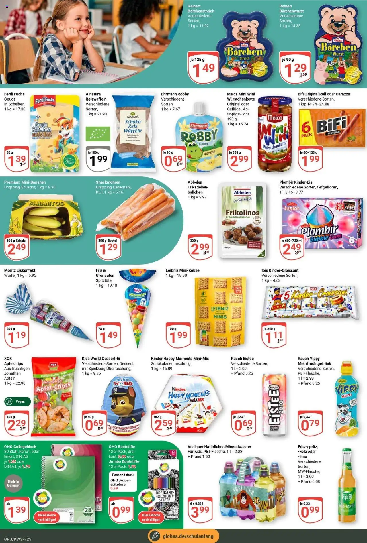 Globus prospekt Grünstadt	 - gültig ab dem 17.08.2025 | Seite: 15 | Produkte: Äpfel, Waffeln, Wurst, Reis