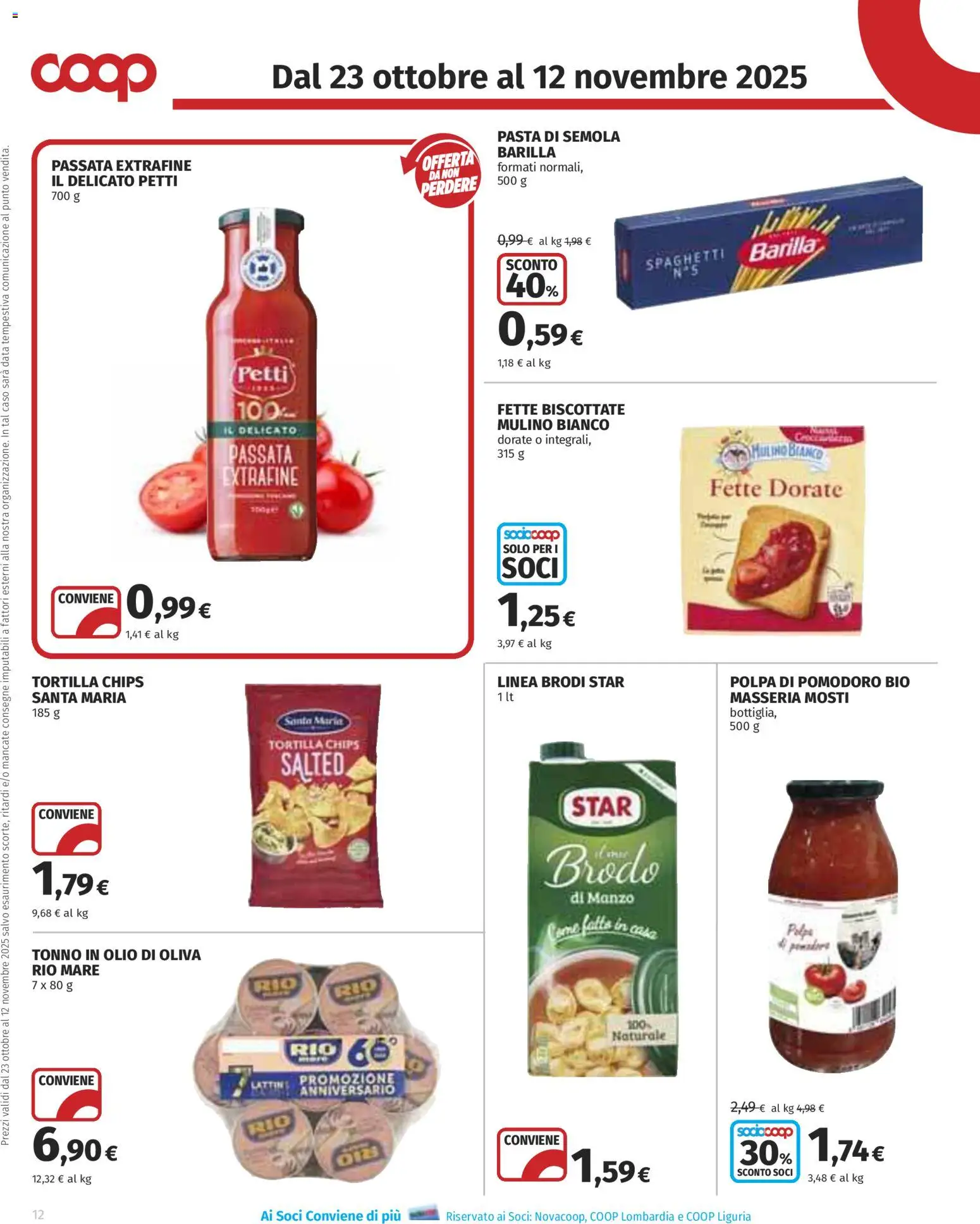 Volantino COOP del 23.10.2025 | Pagina: 12 | Prodotti: Manzo, Olio, Tonno, Olio di Oliva