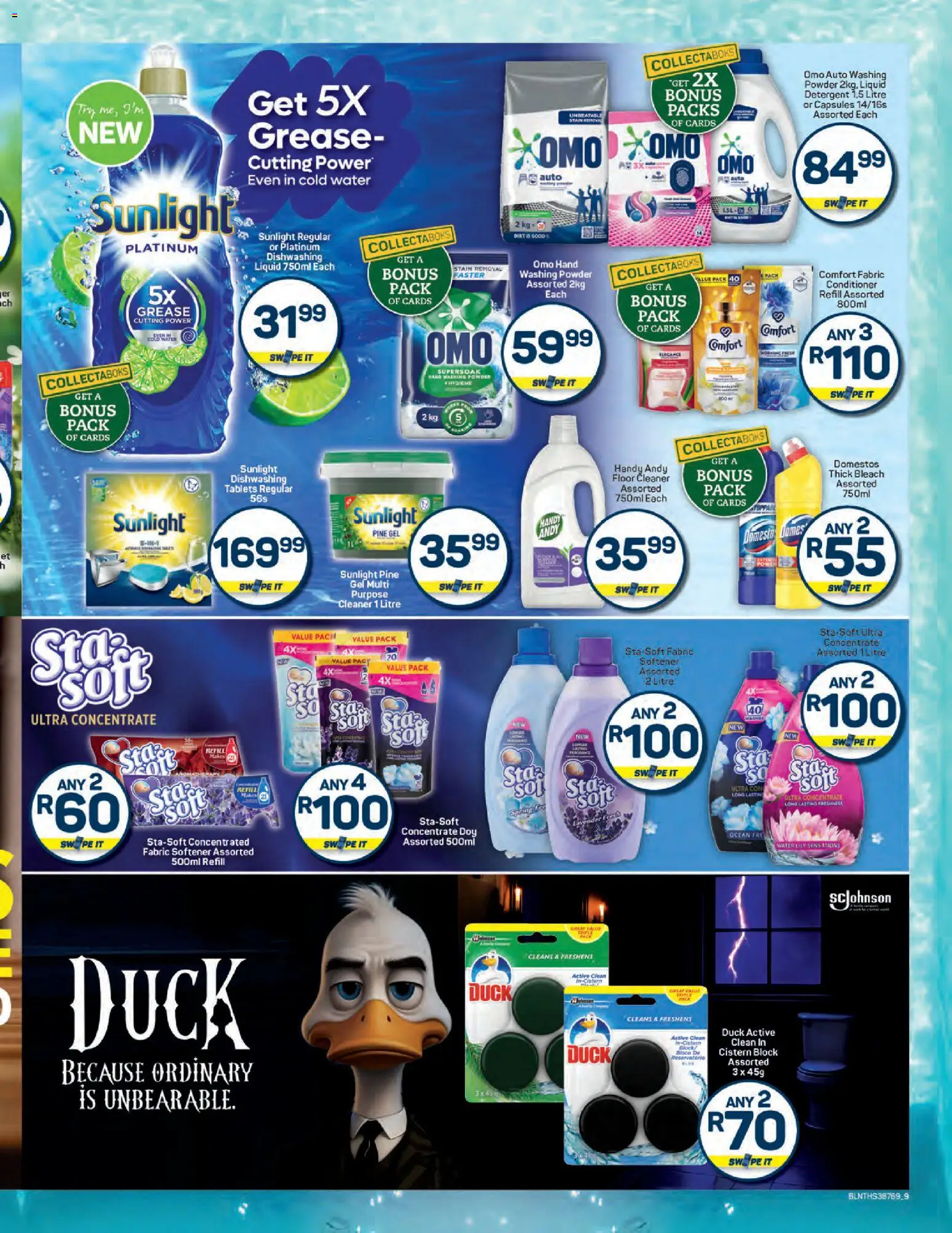 New Pick n Pay catalogue – valid from 24.10.2025 | Page: 9 | Products: Bleach, Powder, Cistern, Fabric softener
