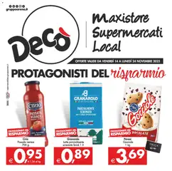 Anteprima del volantino Decò Maxistore, Supermercati, Local - Sicilia catalogo valido a partire dal 14.11.2025