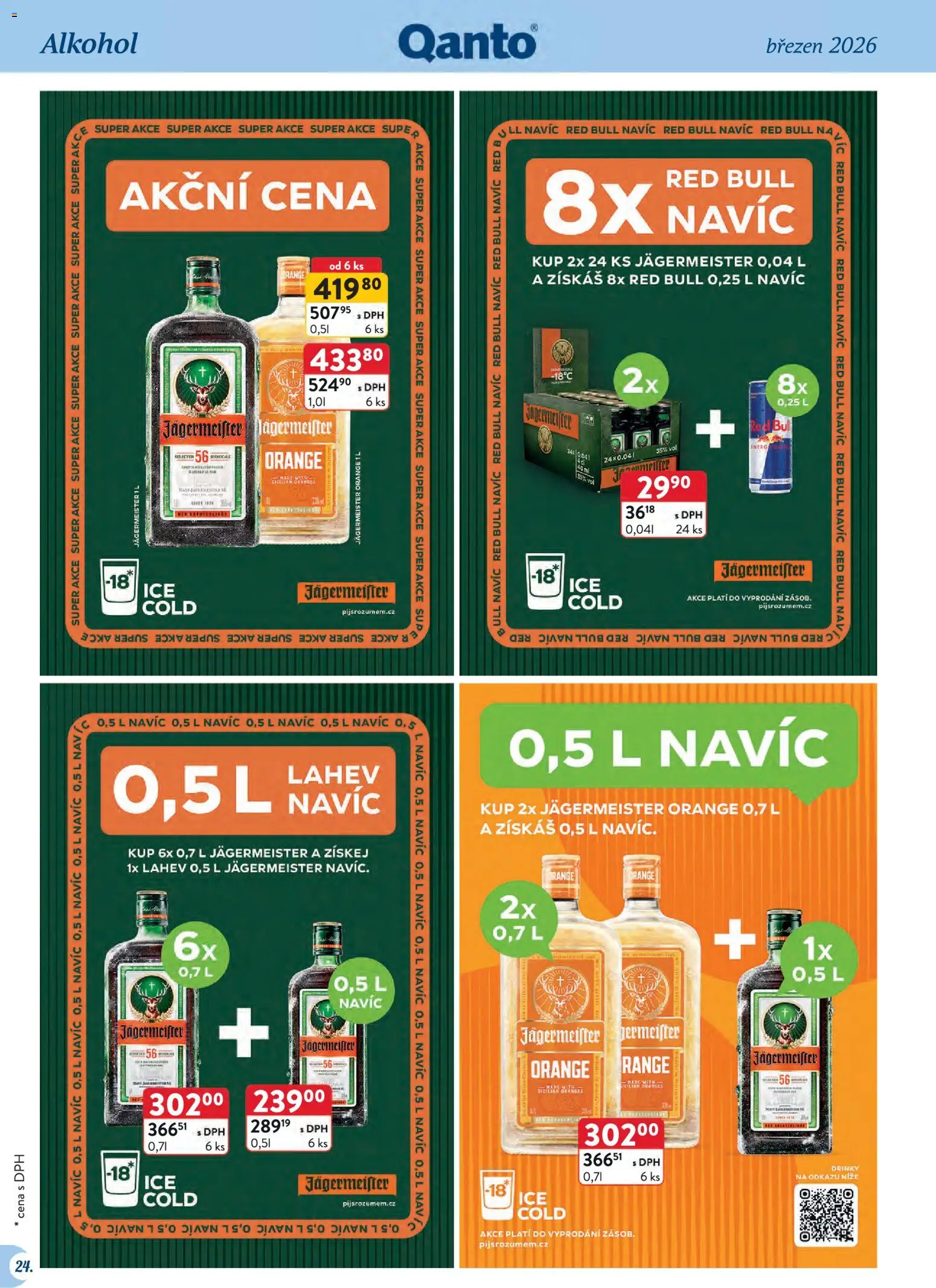 Astur & Qanto leták - Velkoobchod 03/2026 od 01.03.2026 | Strana: 24 | Produkty: Jägermeister, Red Bull, Láhev