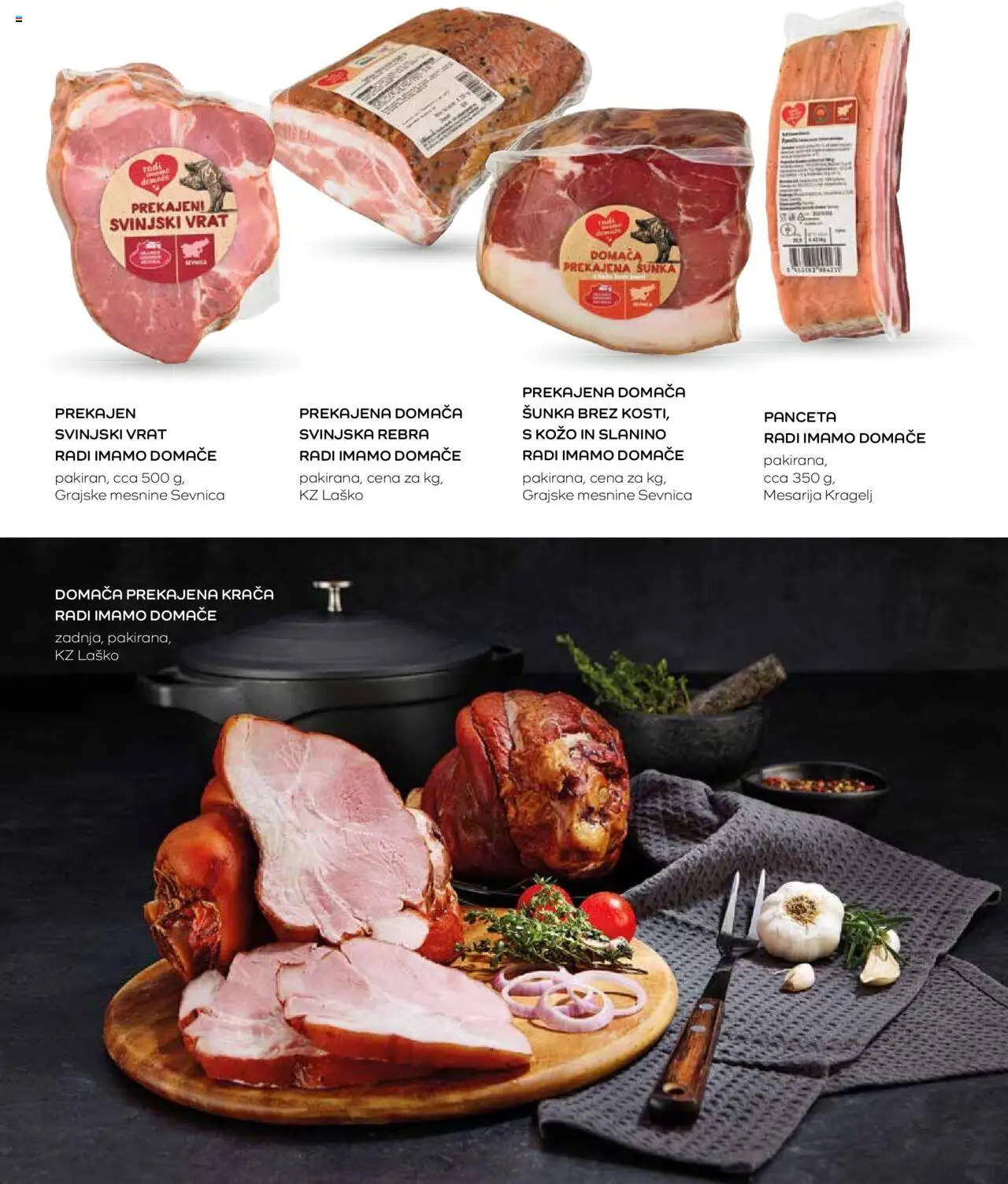 Novi Mercator katalog ponudbe – veljaven od 07.03.2024 | Stran: 19 | Izdelki: Panceta, Sunka
