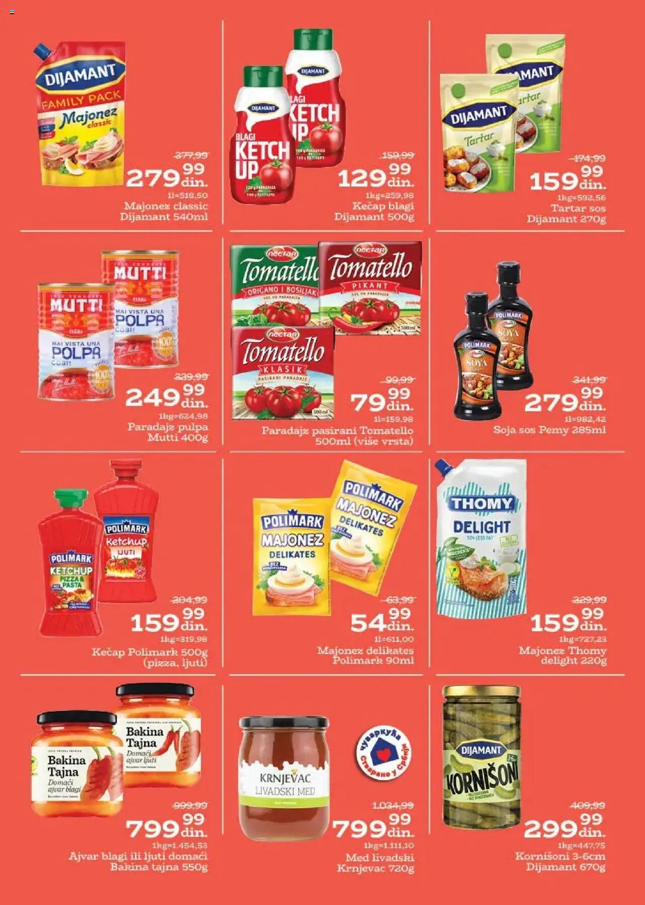 Univerexport katalog - važi od 04.08.2025 | Strana: 14 | Proizvode: Kečap, Ajvar, Kornišoni, Soja sos