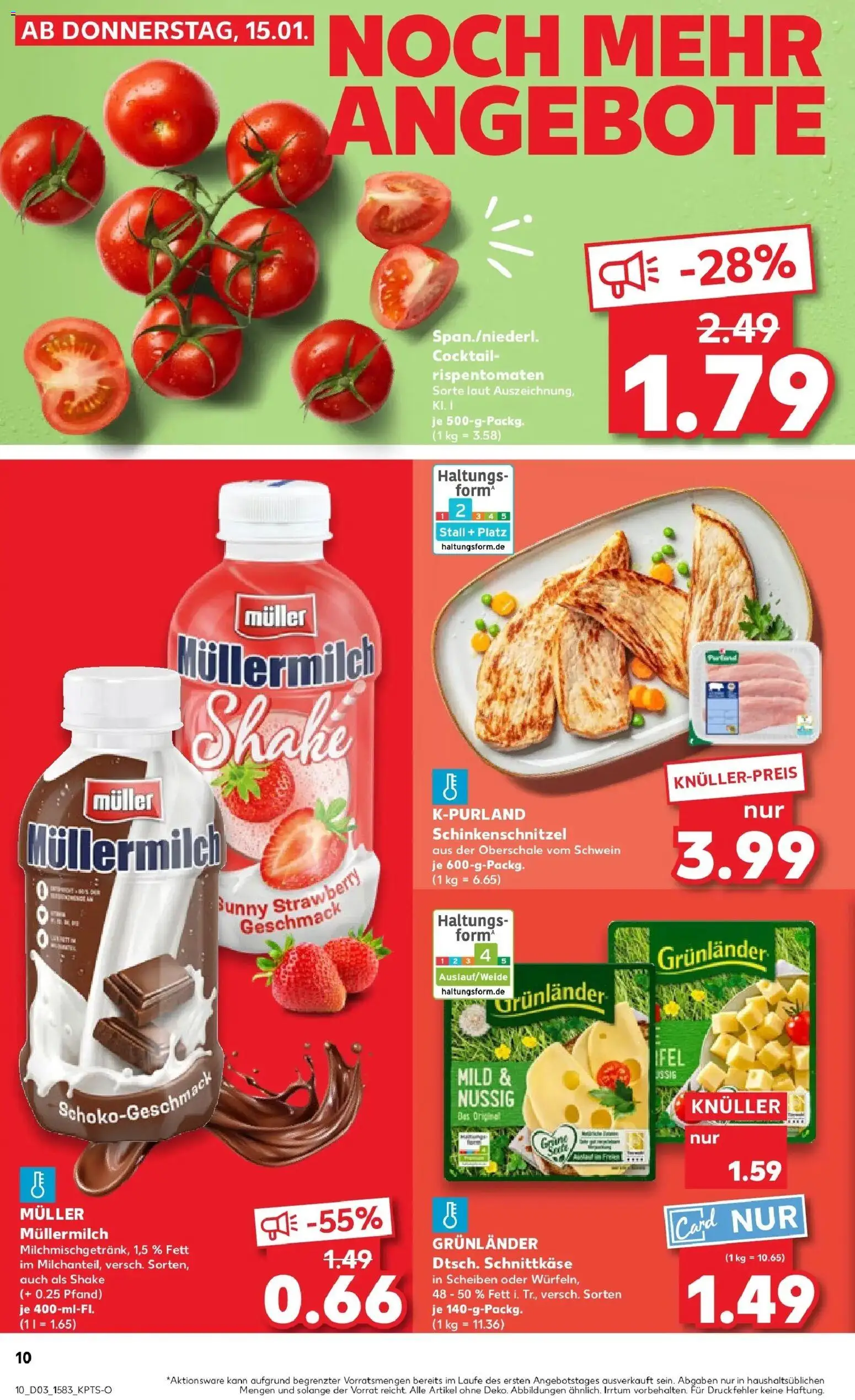 Kaufland prospekt Stade	 – gültig ab 19.01.2026 | Seite: 10 | Produkte: Grunlander, Müllermilch, Muller mullermilch