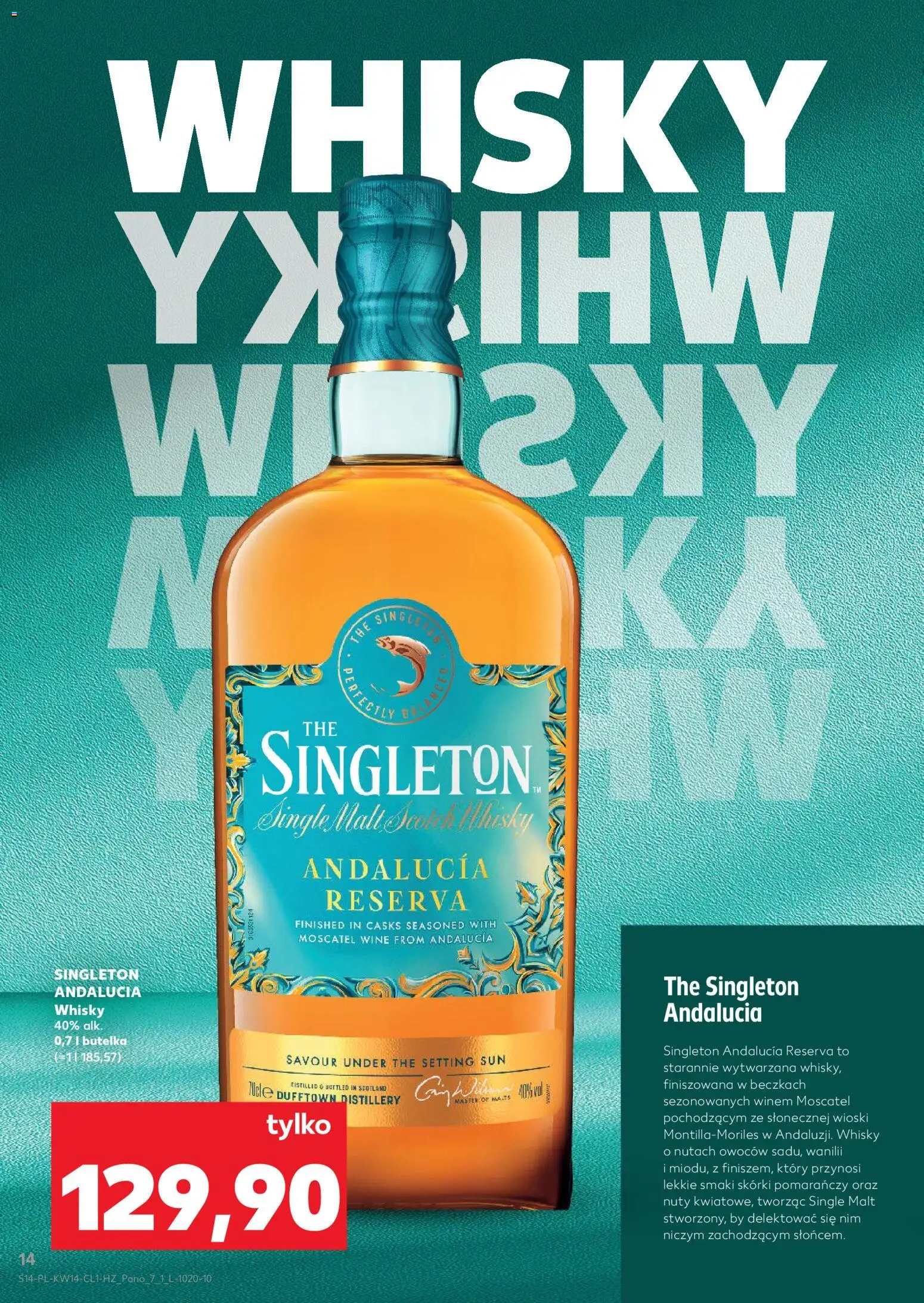 Kaufland Polsko leták - Barek od 01.04.2026 | Strana: 14 | Produkty: Whisky