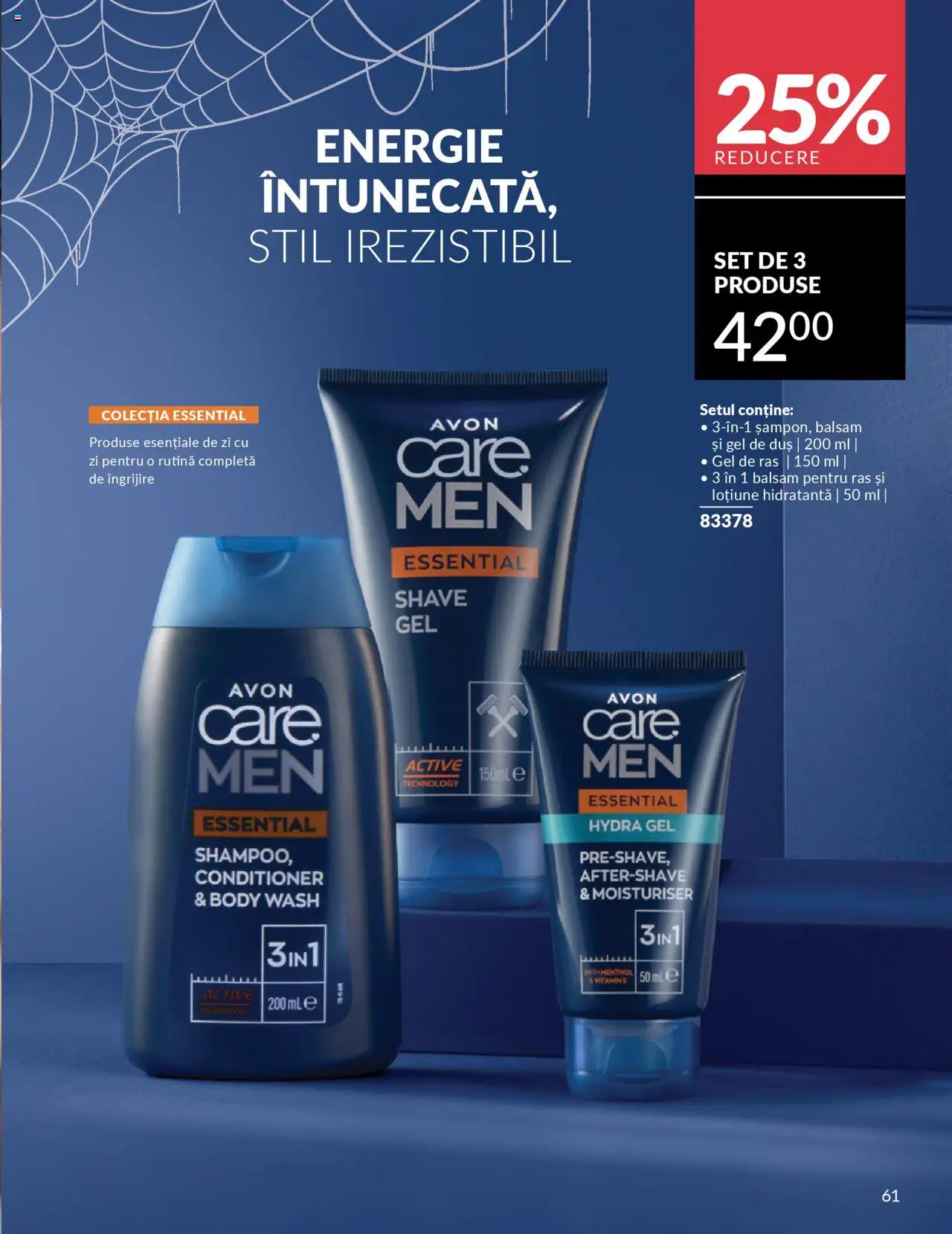 Noul catalog Avon – valabil de la 14.10.2025 | Pagină: 61 | Produse: Gel de ras, Body, Duș, Balsam