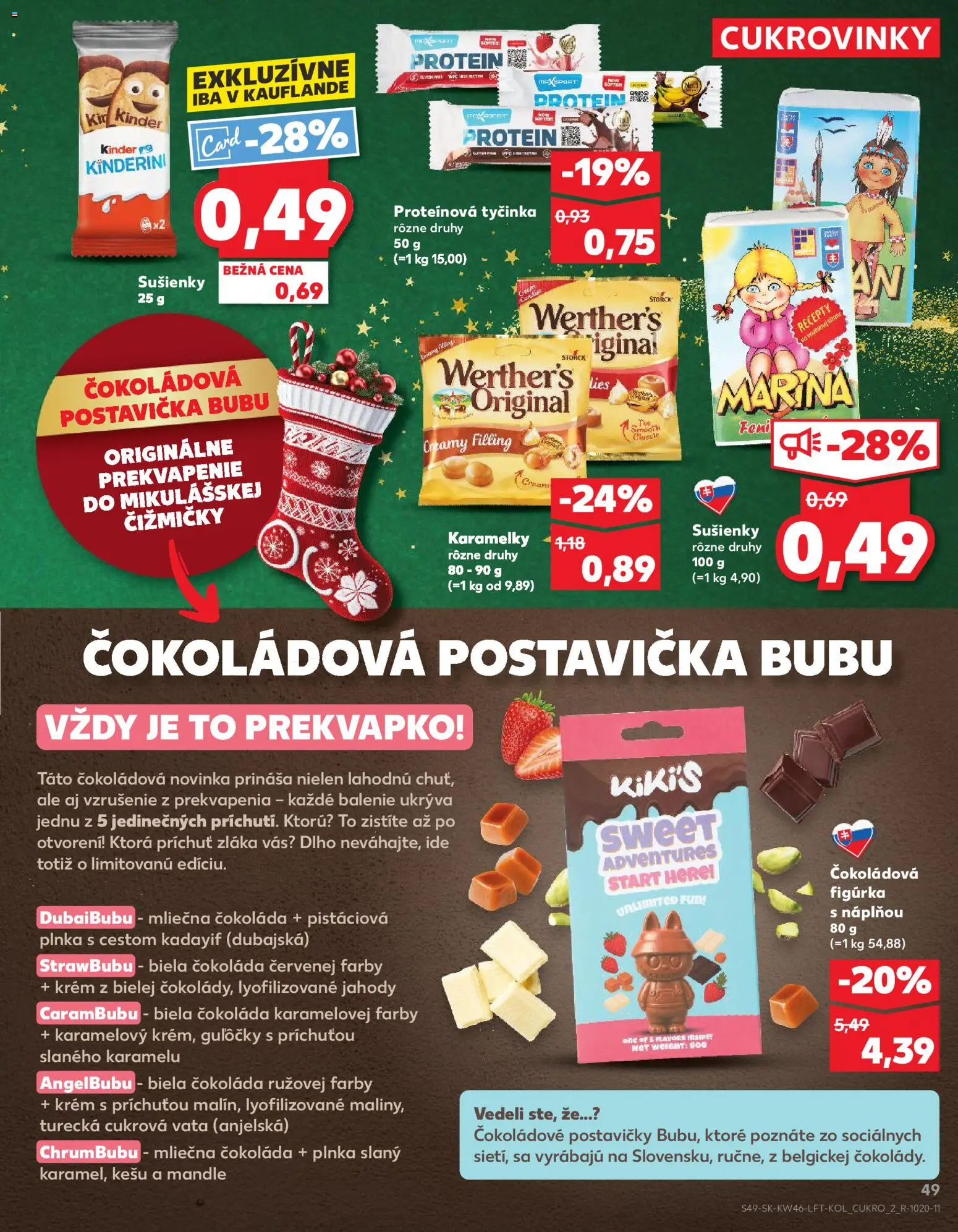Nové Kaufland akcie – leták je platný od 13.11.2025 | Strana: 49 | Produkty: Kinder, Jahody, Krém, Mandle