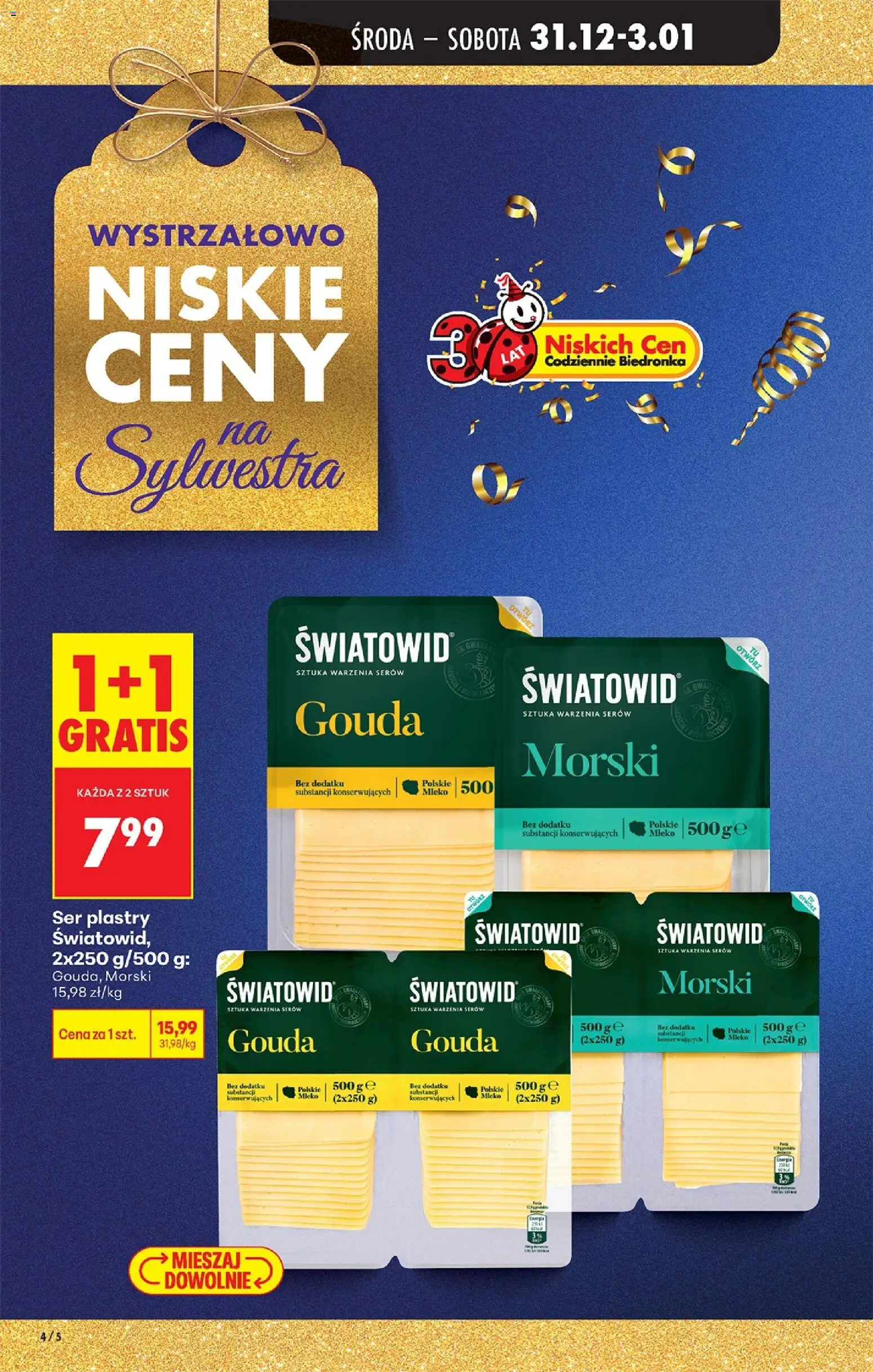 Biedronka gazetka - Oferta w tym tygodniu od 31.12.2025 | Strona: 8 | Produkty: Mleko, Ser