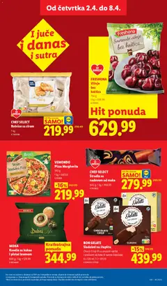 MOKA Knedle sa kakao i pistać kremom, Knedle sa kakao i pistać kremom 600 g - pregled Lidl kataloga - važi od 02.04.2026 | Strana: 25