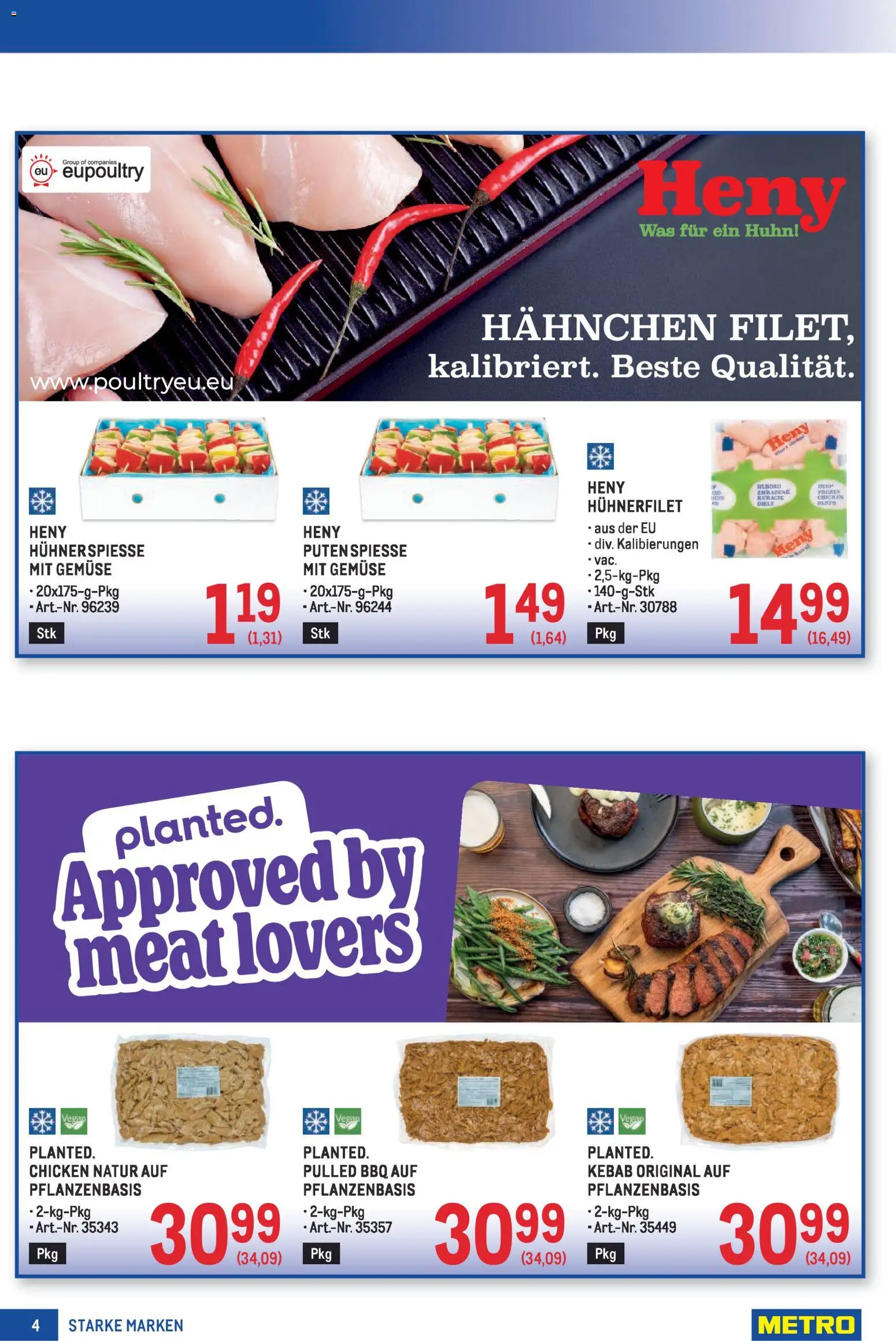 Metro Starke Marken gültig ab 22.01.2026 | Seite: 4 | Produkte: Gemüse