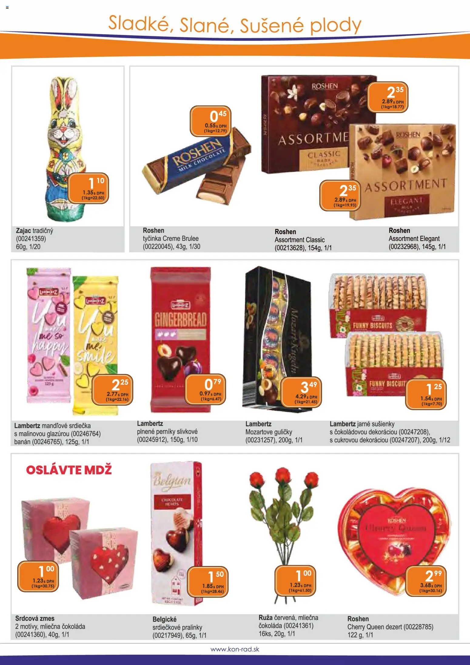 Nové KON - RAD akcie – leták je platný od 01.03.2026 | Strana: 30 | Produkty: Čokoláda