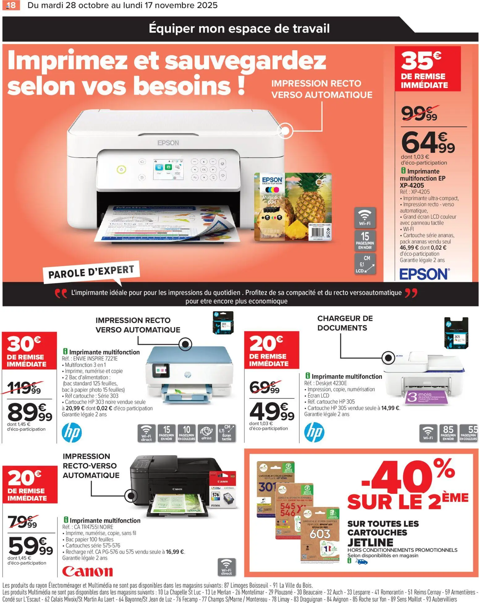 {H1} | Page: 20 | Produits: Imprimante multifonction, Cartouche HP 305, Cartouche, Ananas