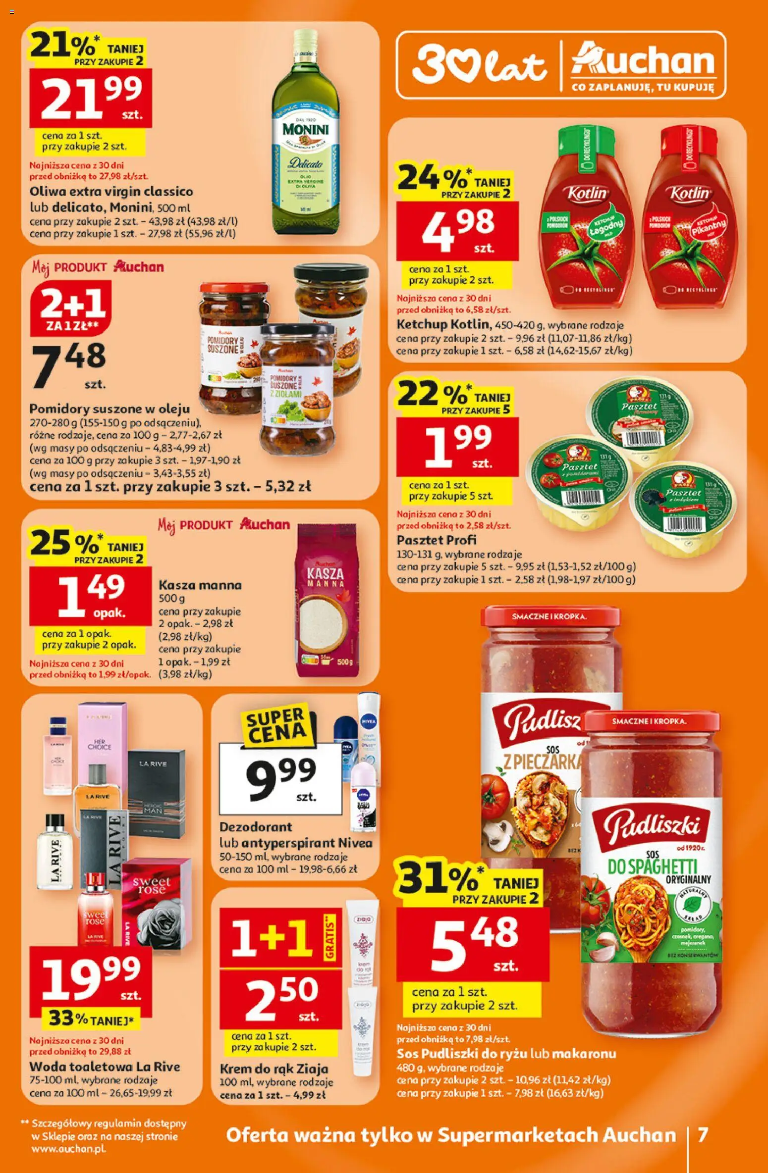 Auchan Gazetka od 15.01.2026 | Strona: 7 | Produkty: Woda toaletowa, Krem do rąk, Dezodorant, Woda