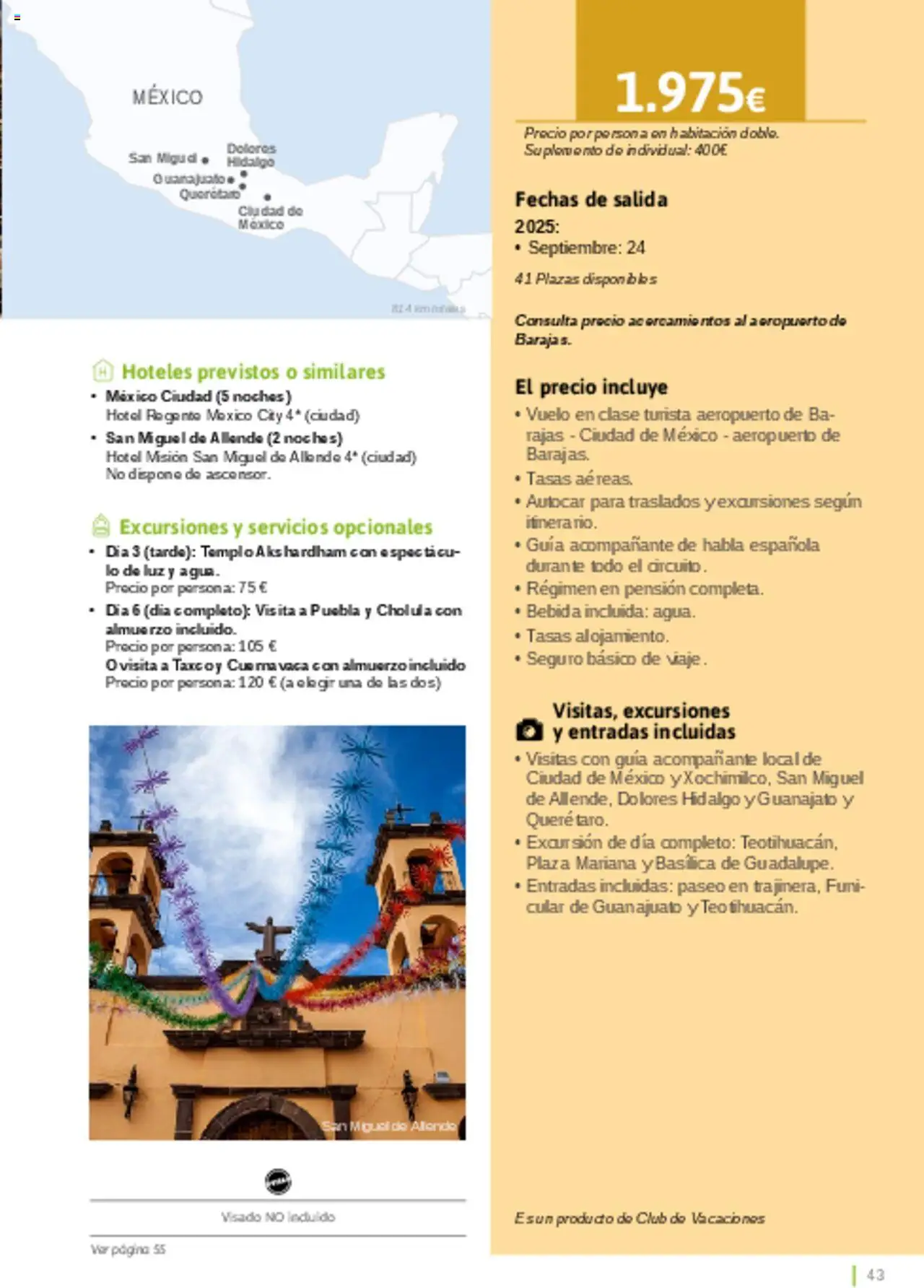 Viajes El Corte Inglés - Catálogo Turismo Social Castilla La Mancha │ válido desde el 03.02.2025 | Página: 43
