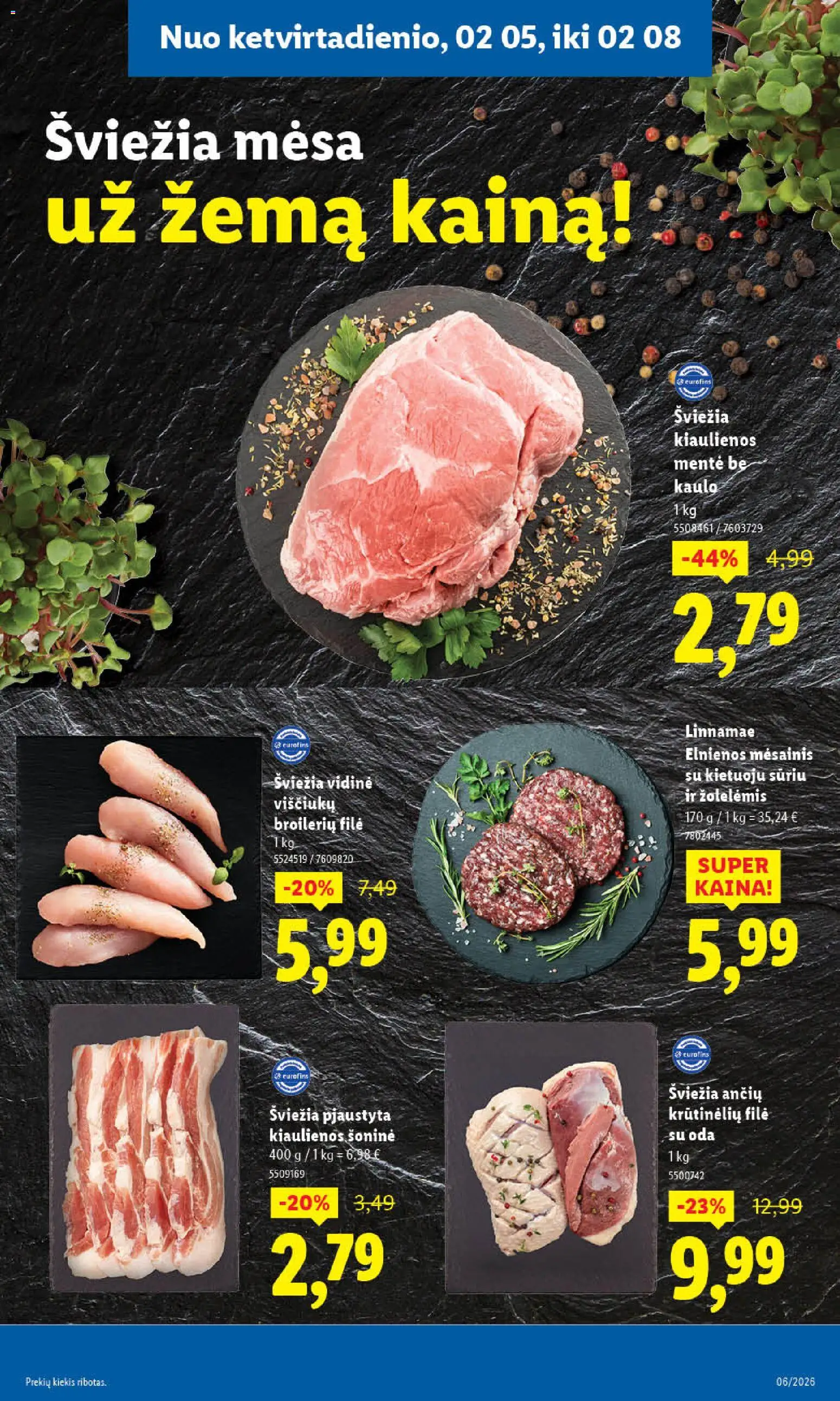 LIDL akcijos nuo 02.02.2026 | Puslapis: 41 | Prekių: Kiaulienos