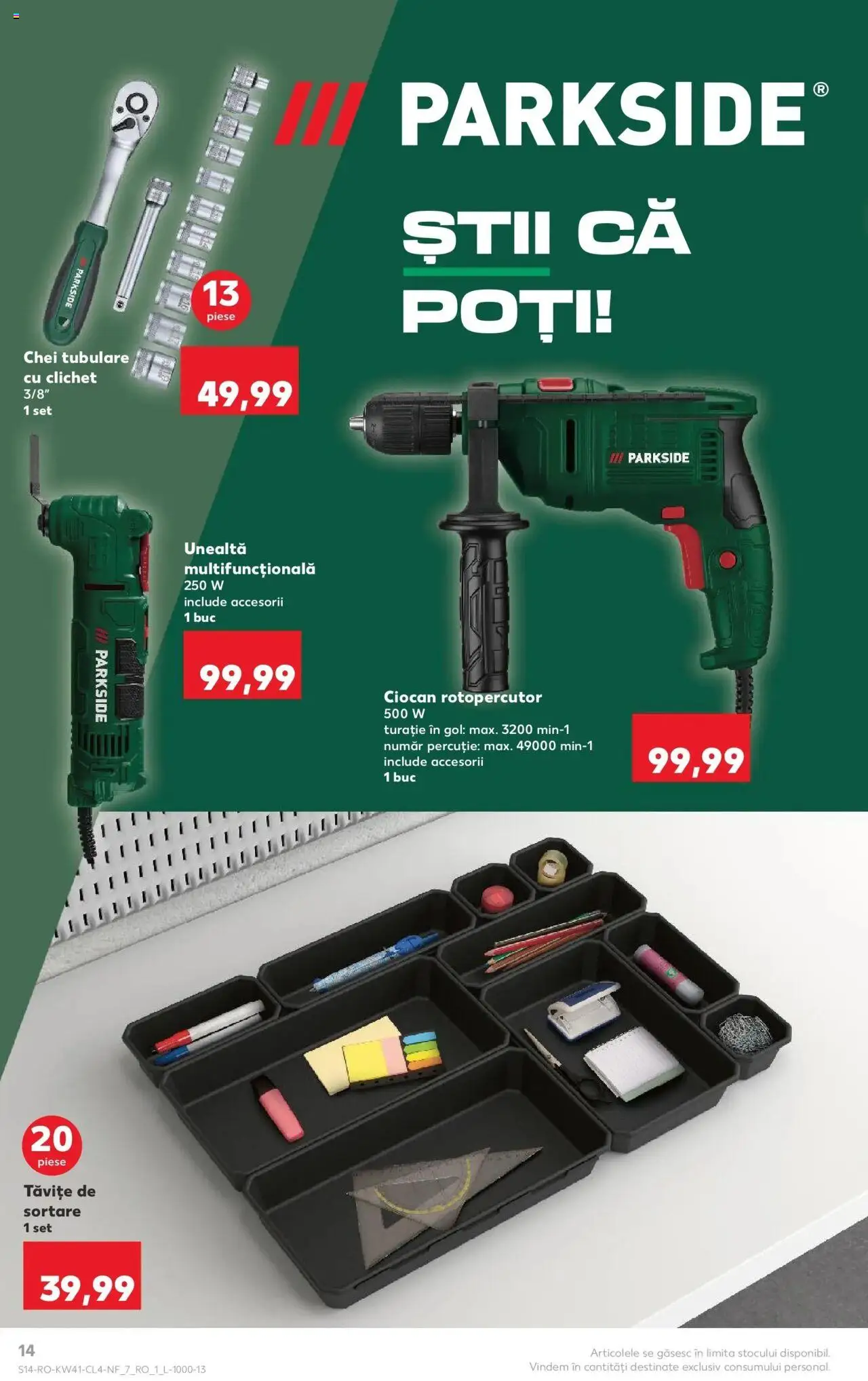 Noul catalog Kaufland – valabil de la 08.10.2025 | Pagină: 14 | Produse: Ciocan rotopercutor