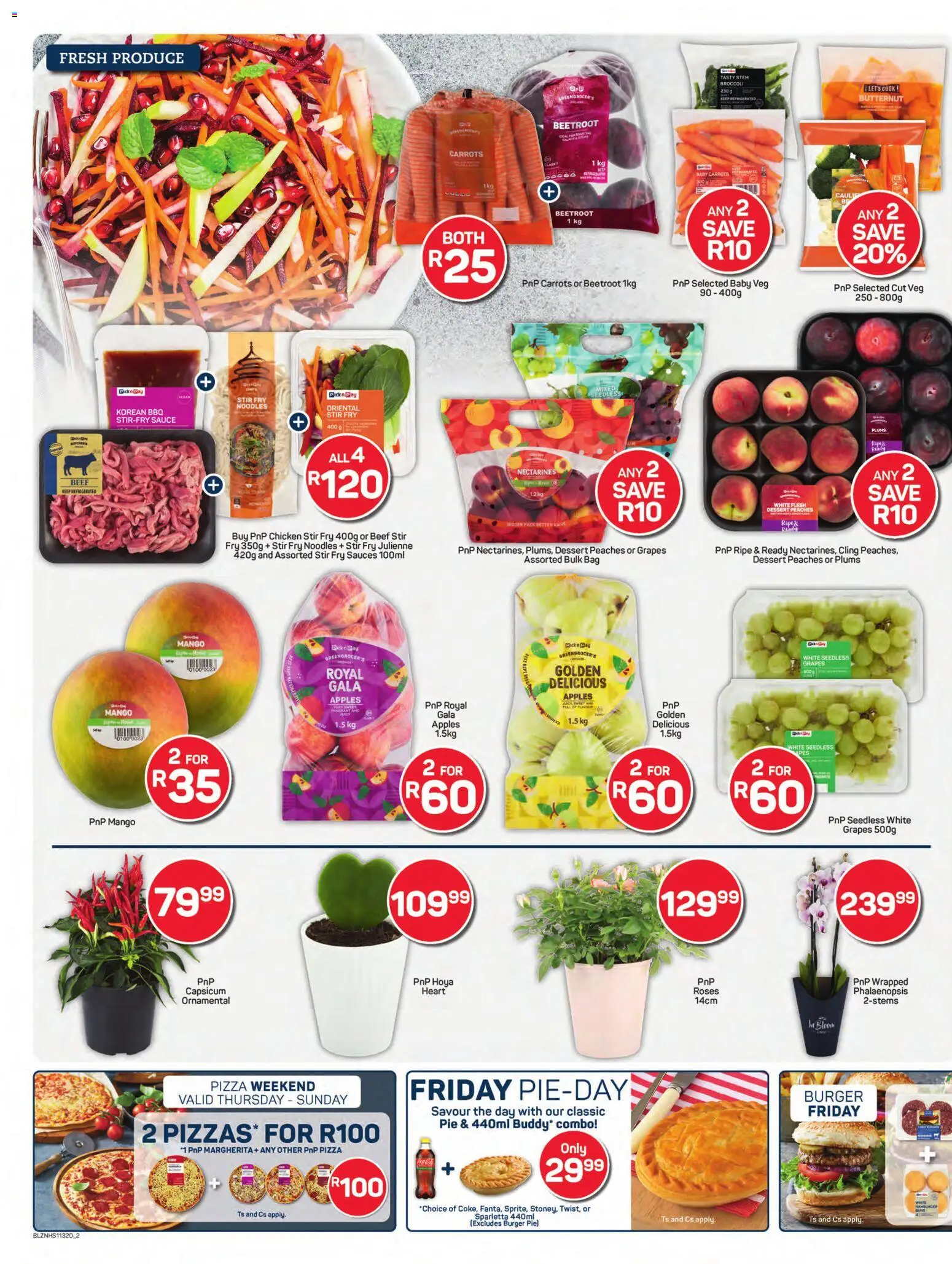 New Pick n Pay catalogue – valid from 02.02.2026 | Page: 2 | Products: Bag, Sauces, Apples, Nectarines