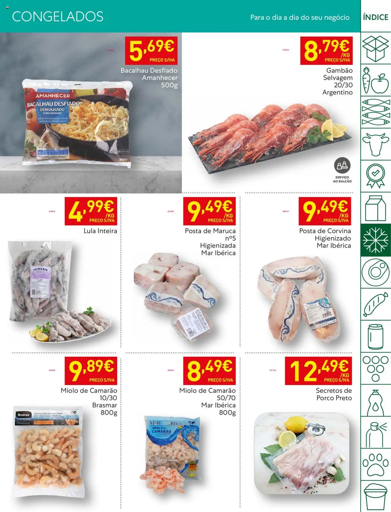 Recheio folheto │ válido de 19.08.2025 | Página: 21 | Produtos: Bacalhau, Camarão