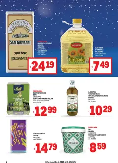 Anteprima del volantino Volantino Metro	 valido a partire dal 04.12.2025 | Pagina: 4 | Prodotti: Sale, Olio, Tanica, Olio extra vergine