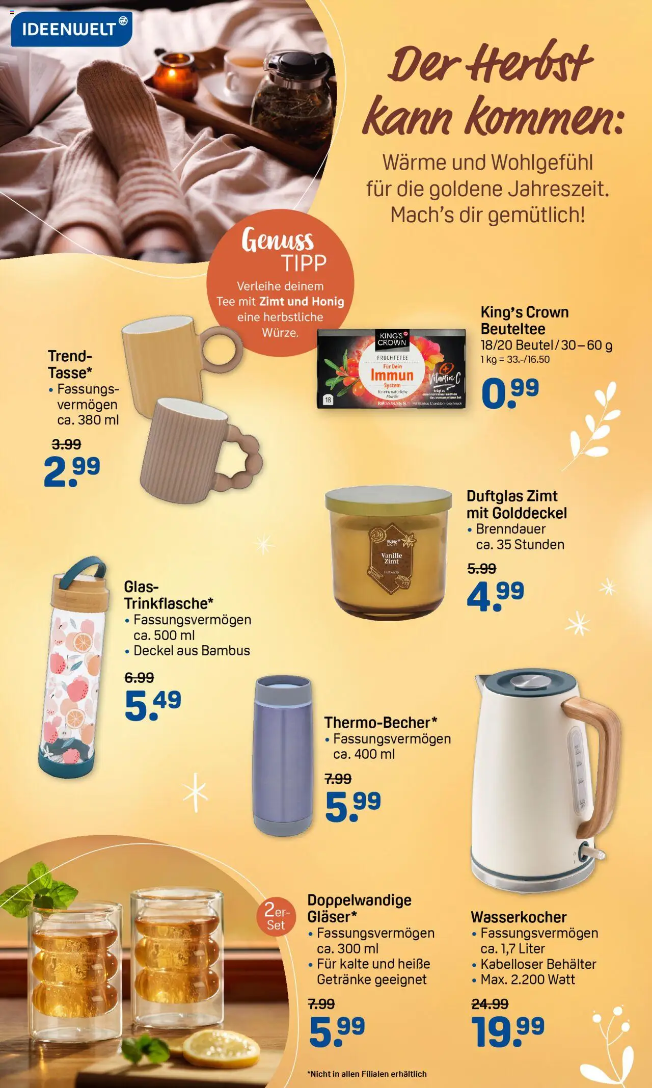 Rossmann Prospekt 	 – gültig ab 15.09.2025 | Seite: 4 | Produkte: Wasserkocher, Tee