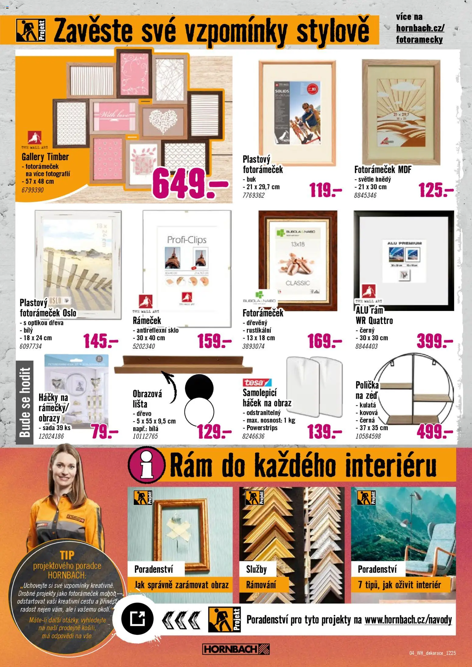 HORNBACH leták - Kreativní domov od 03.12.2025 | Strana: 4 | Produkty: Fotorámečky, Polička, Obrazy, Obraz