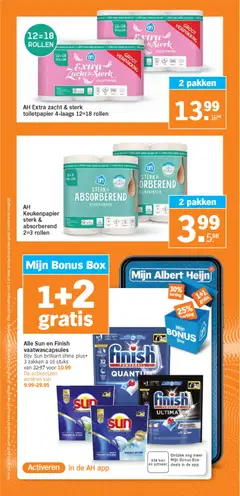 AH Keukenpapier sterk & absorberend 2=3 rollen, Kitchen paper, strong & absorbent, 2=3 rolls - Voorbeeld van een folder van Albert Heijn, geldig van 12.01.2026 | Pagina: 31