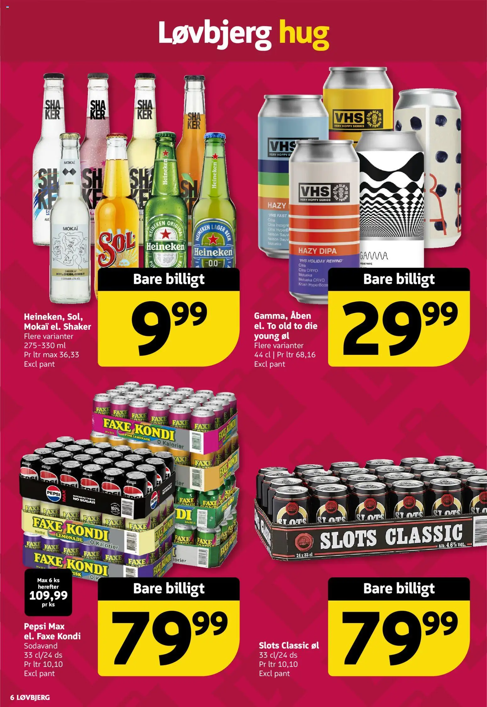 Løvbjerg tilbudsavis – gyldig fra 27.02.2026 | Side: 6 | Produkter: Fisk, Sodavand, Faxe Kondi, Pepsi Max