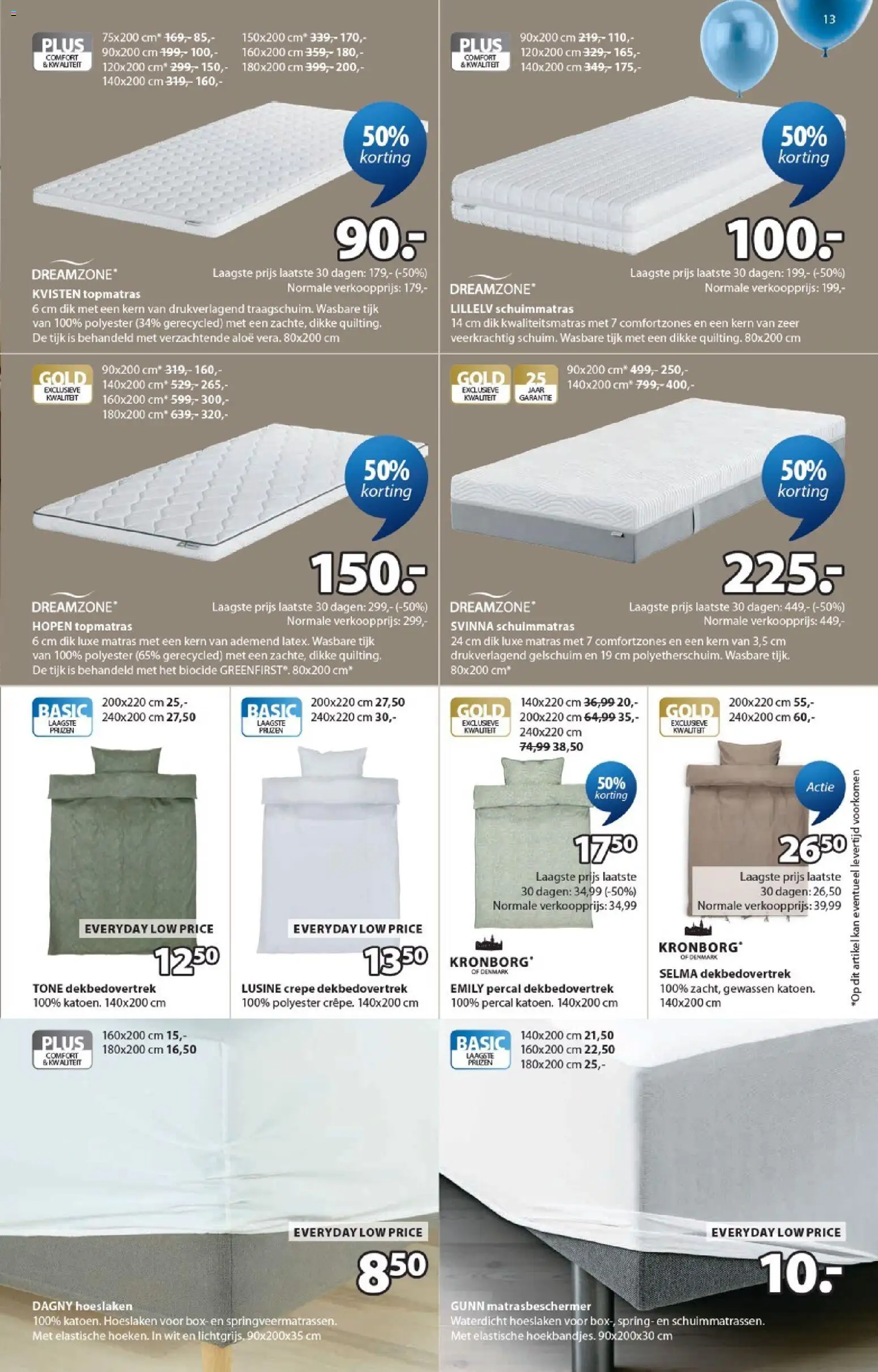 {H1} | Pagina: 13 | Producten: Kan, Matras, Box