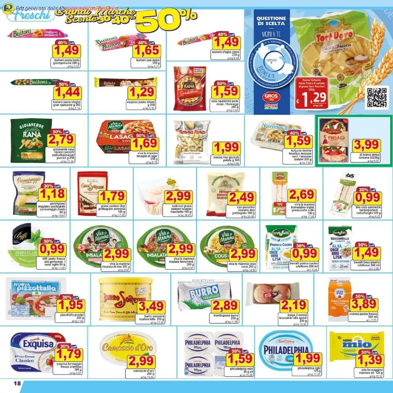 Volantino Pewex del 27.08.2025 | Pagina: 18 | Prodotti: Grana Padano, Paccheri, Insalata di riso, Scatola