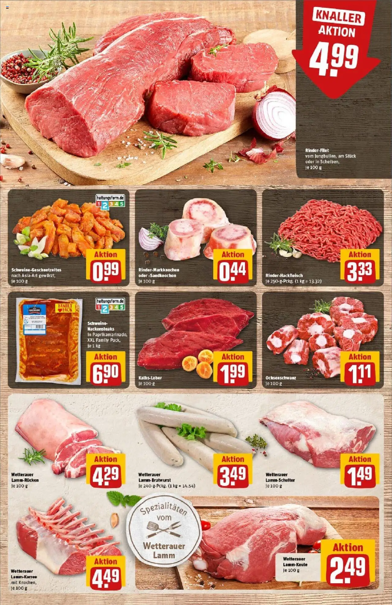 Rewe prospekt Stockstadt	 – gültig ab 01.09.2025 | Seite: 11 | Produkte: Nackensteaks, Lammkeule, Rinderfilet