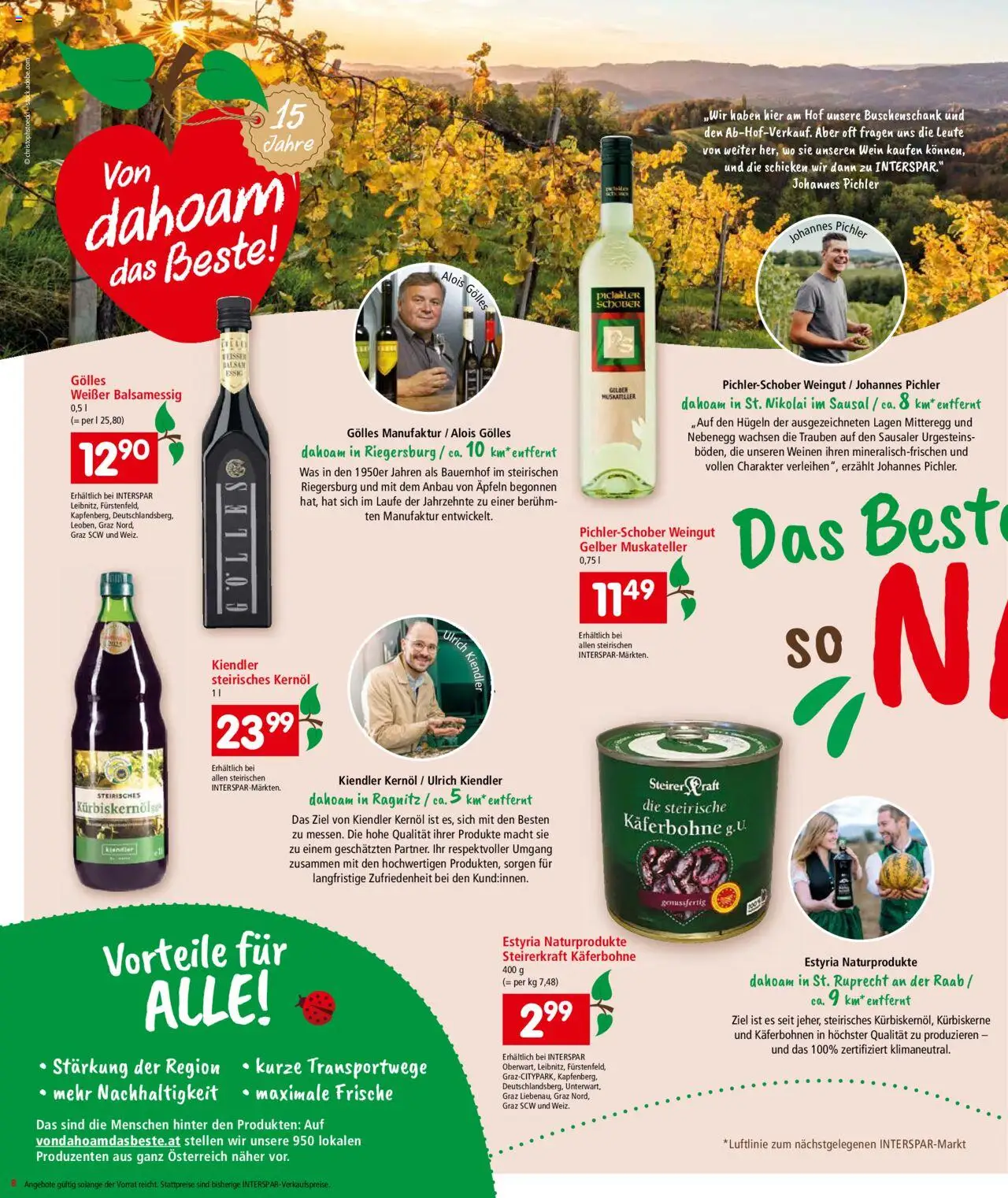 Interspar Flugblatt - Steiermark gültig ab 16.10.2025 | Seite: 9 | Produkte: Wein
