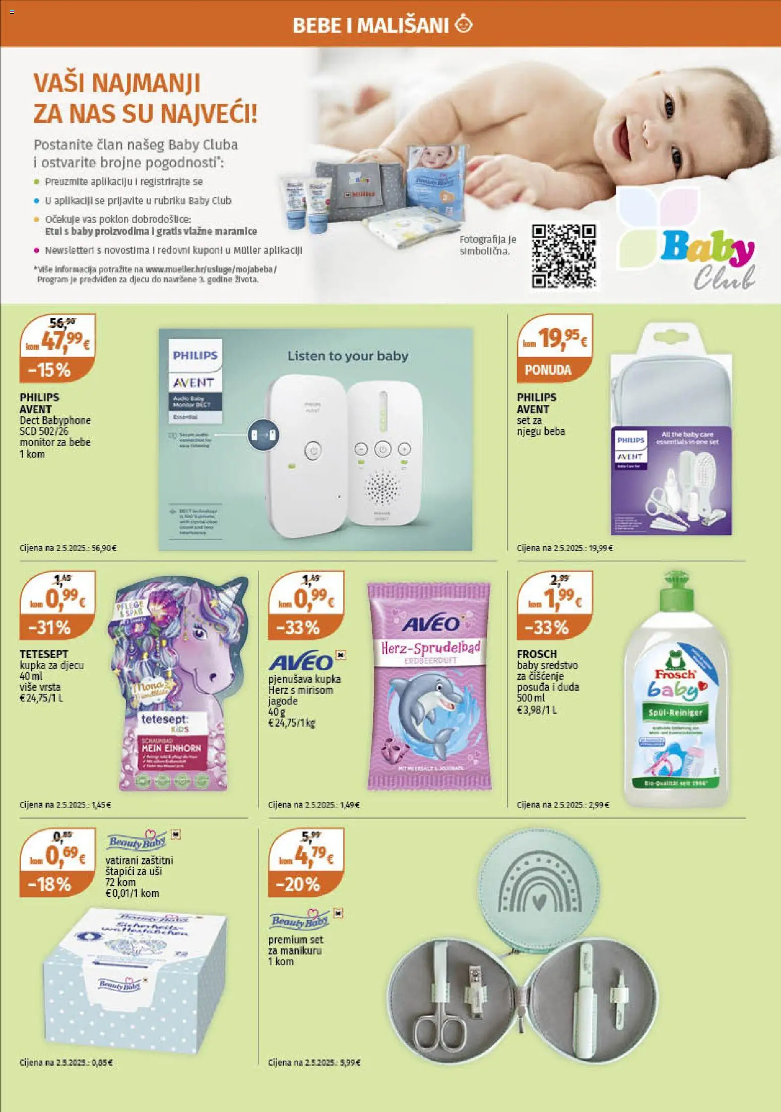 Müller katalog | vrijedi od 02.02.2026 | Stranica: 14 | Proizvodi: Kupka, Vlažne maramice, Štapići za uši, Monitor