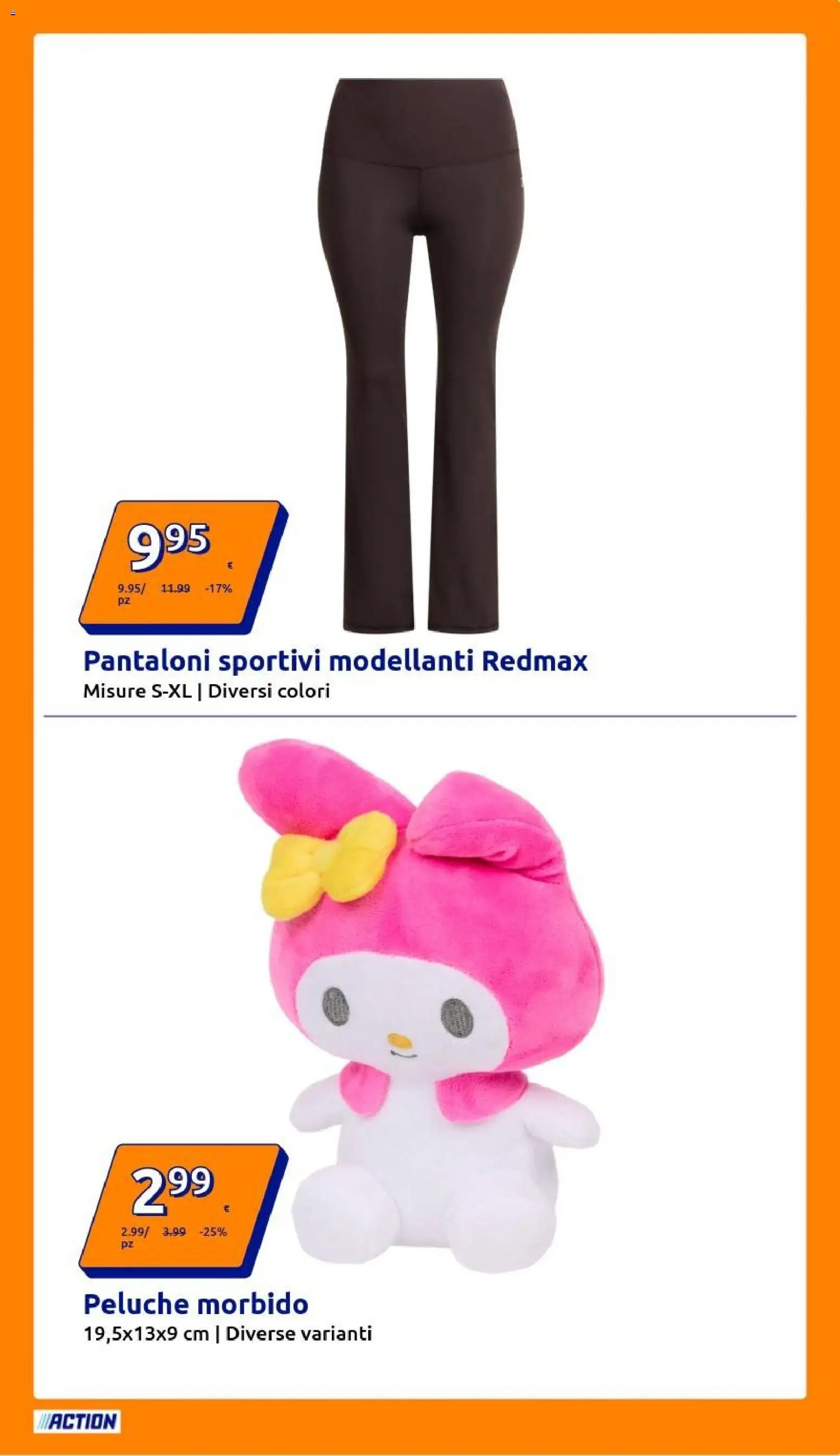 Volantino Action del 22.10.2025 | Pagina: 21 | Prodotti: Peluche, Pantaloni