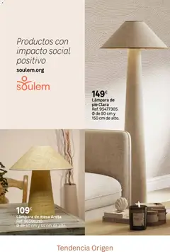 Vista previa Leroy Merlin catálogo Decoración válido desde el 12.03.2026 | Página: 7 | Productos: Lámpara de pie, Mesa, Lámpara