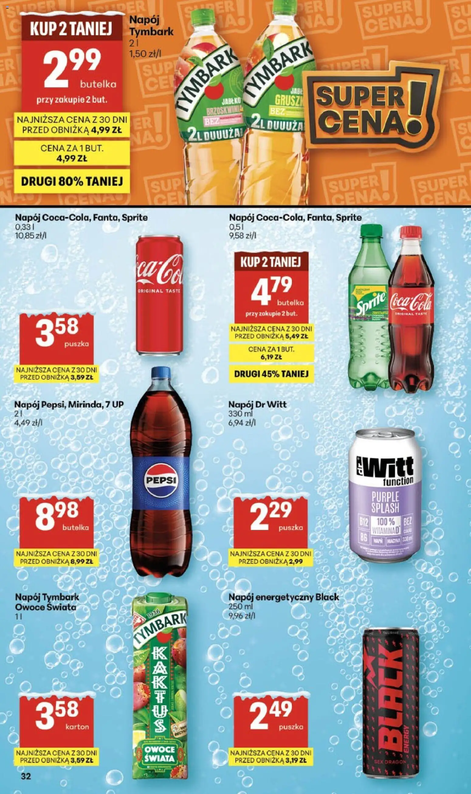 Delikatesy Centrum Gazetka - Sklepy Własne od 22.01.2026 | Strona: 32 | Produkty: Brzoskwinia, Pepsi, Sprite, Owoce