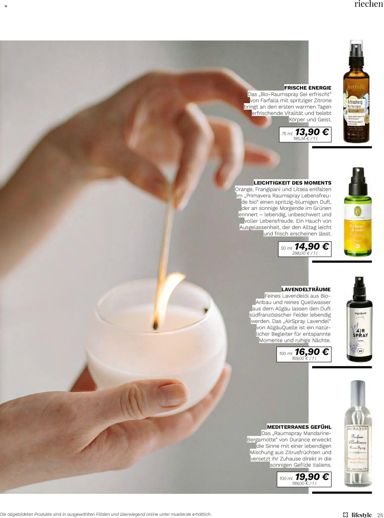 Müller - Lifestyle – gültig ab 01.01.2026 | Seite: 25 | Produkte: Parfüm, Duft, Zitrone, Lavendel