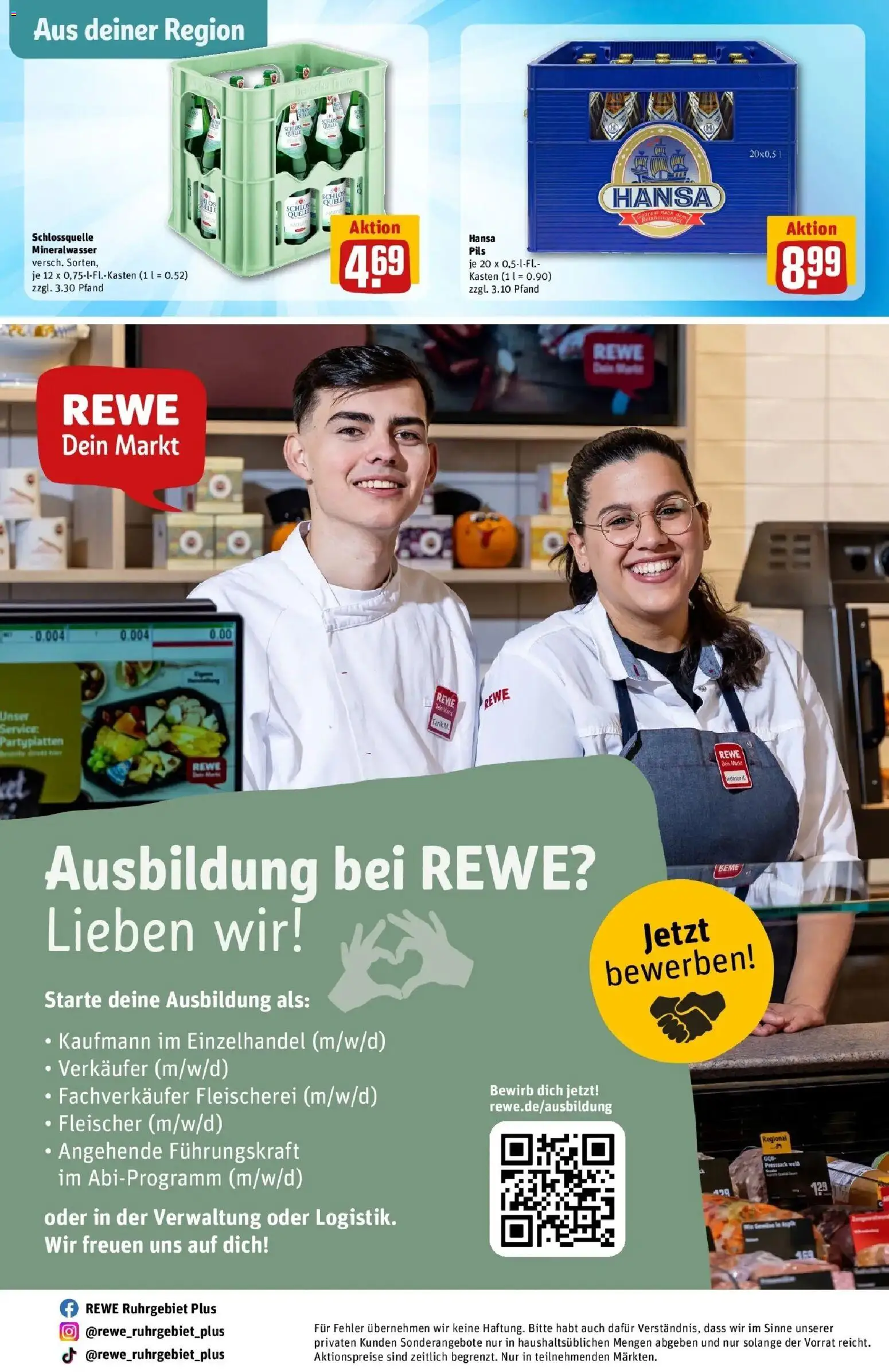 Rewe Prospekt Hilden	 – gültig ab 30.03.2026 | Seite: 34 | Produkte: Pils, Mineralwasser