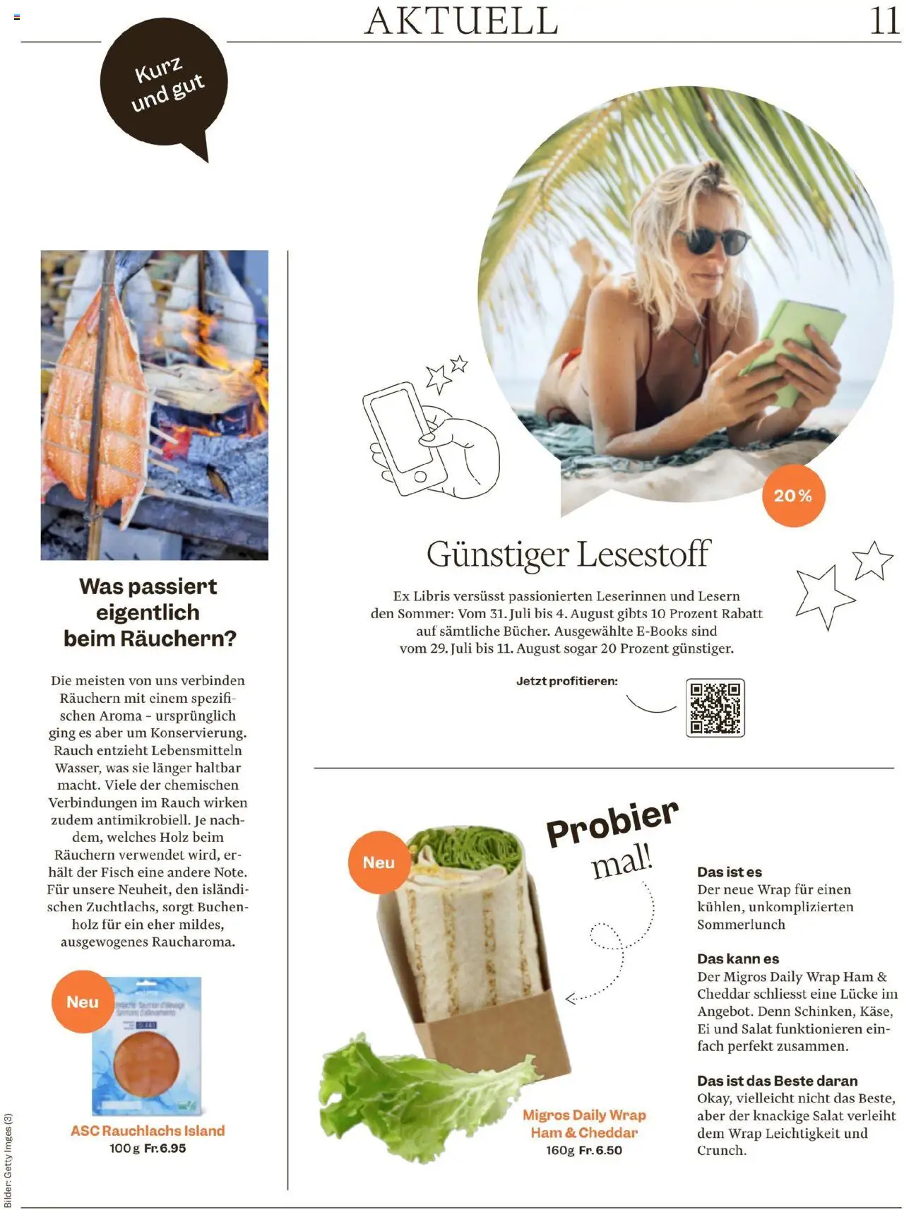 Migros - Magazin ab 28.07.2025 | Seite: 11 | Produkte: Fisch, Der fisch, Salat, Bilder