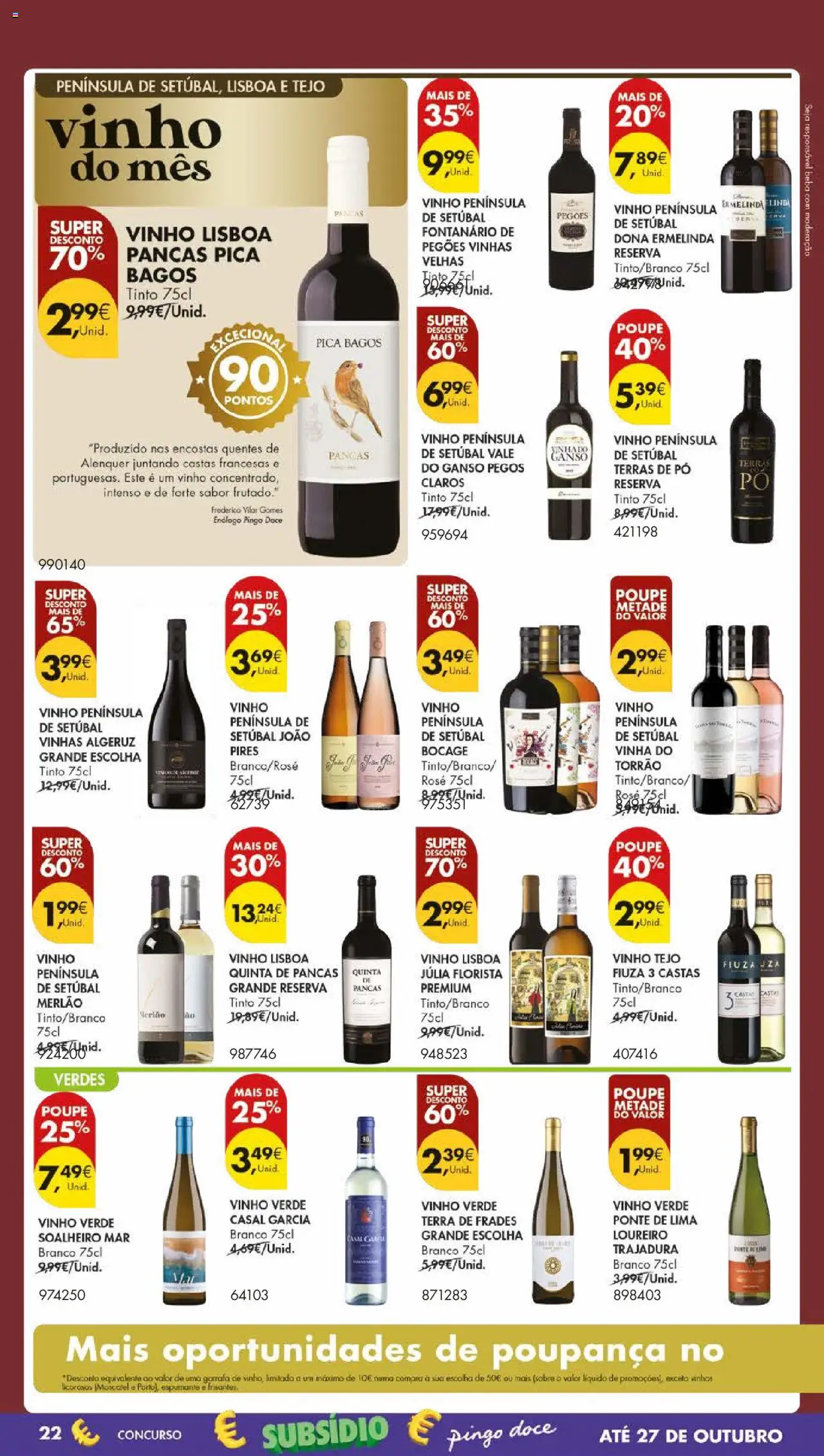 Pingo Doce folheto │ válido de 21.10.2025 | Página: 30 | Produtos: Espumante, Pó, Vinho