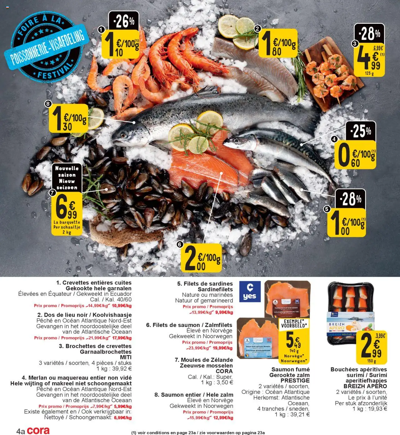  | Pagina: 4 | Producten: Zalm, Mosselen, La, Kekszek
