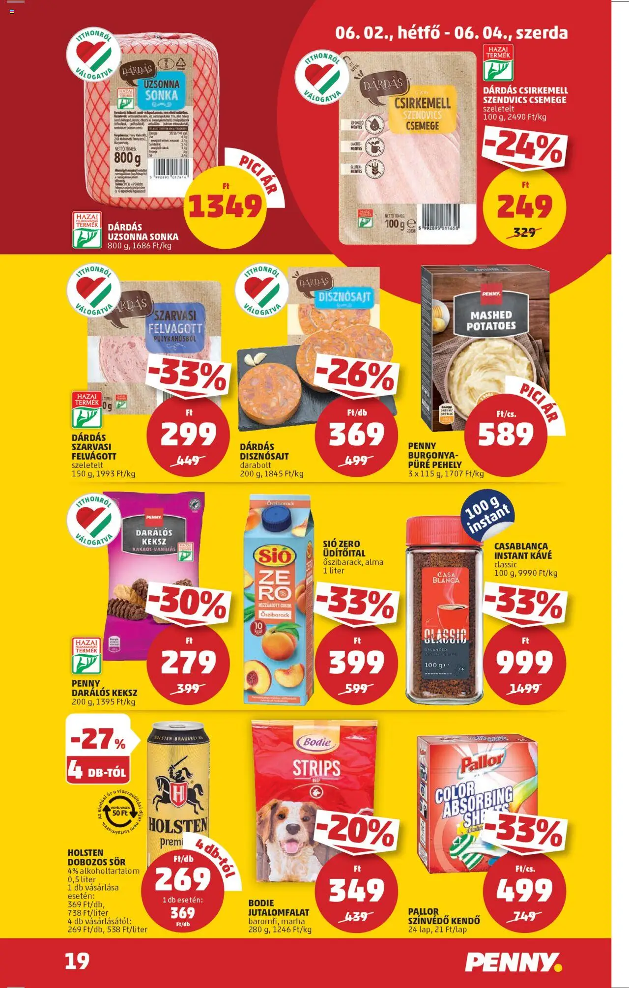 PENNY akciós ujság - amely érvényes a következő dátumtól: 29.05.2025 | Oldal: 23 | Termékek: Sonka, Kávé, Pehely, Instant kávé