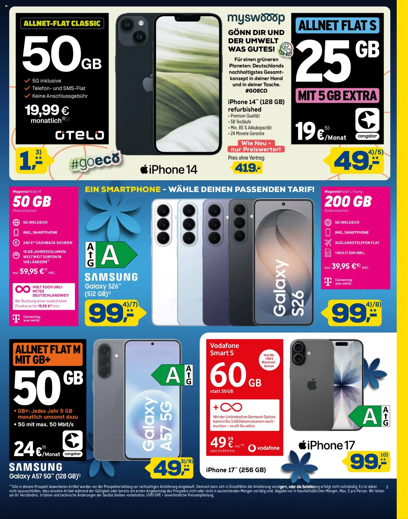 Euronics Prospekt 	 – gültig ab 25.04.2026 | Seite: 5 | Produkte: Samsung, Iphone, Telefon, Smartphone