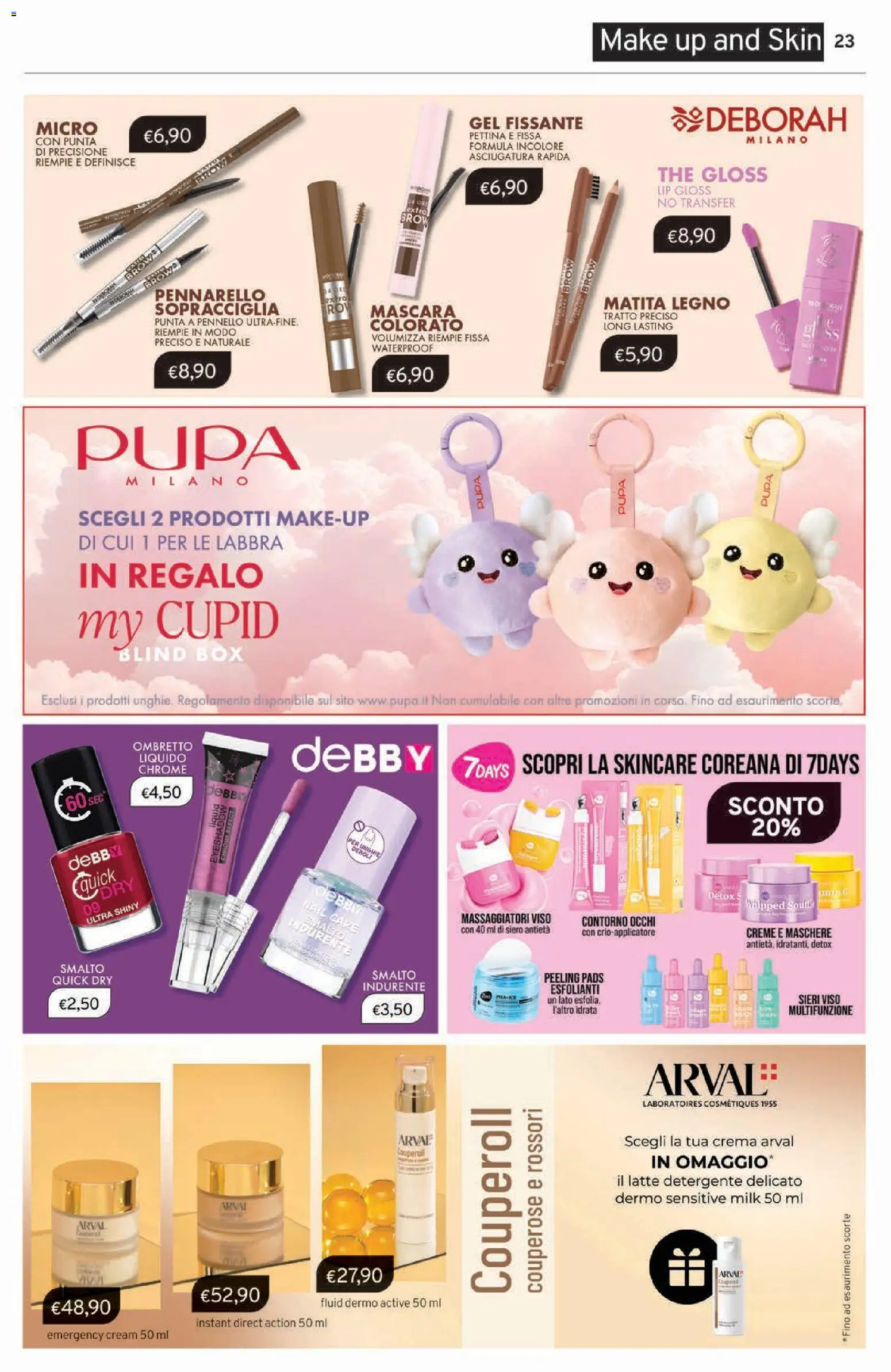 Volantino Sirene Blu del 03.03.2026 | Pagina: 23 | Prodotti: Detergente, Latte, The, Pennello