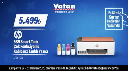Vatan Bilgisayar İndirim - 17.06.2025 tarihinden itibaren geçerlidir | Sayfa: 4 | Ürünler: Yazıcı