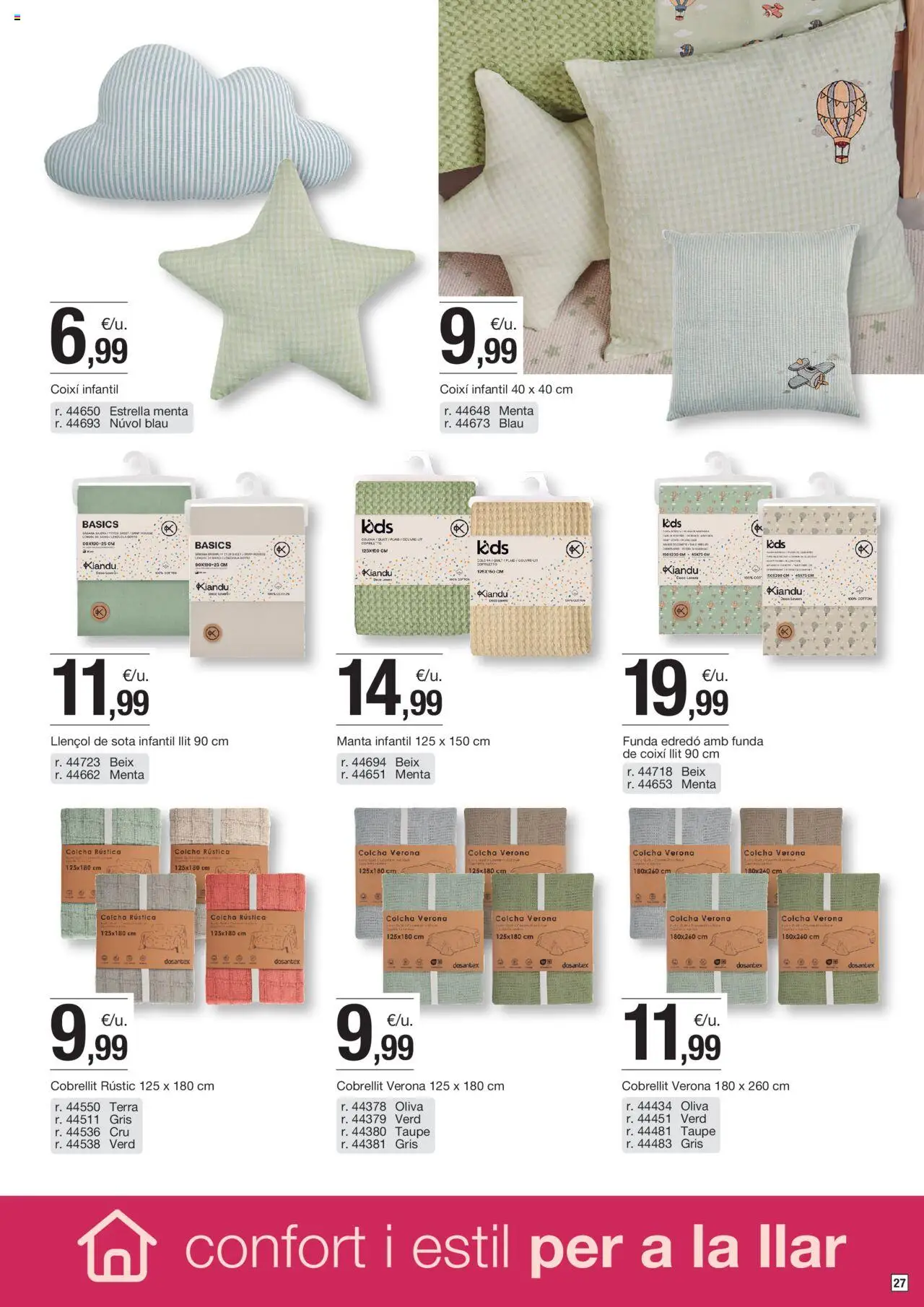 Bonpreu folleto │ válido desde el 09.09.2025 | Página: 27 | Productos: Manta, Funda, Colcha