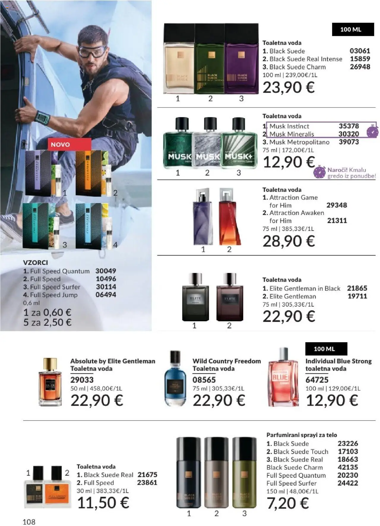 Avon katalog │ velja od 01.07.2025 | Stran: 108 | Izdelki: Voda, Toaletna voda