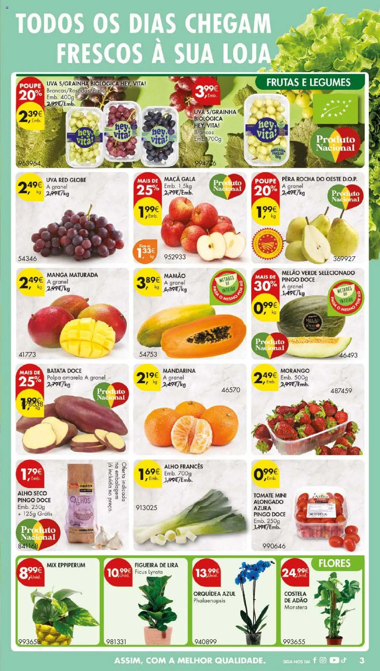 Pingo Doce folheto │ válido de 09.09.2025 | Página: 5 | Produtos: Batata, Flores, Maça, Tomate